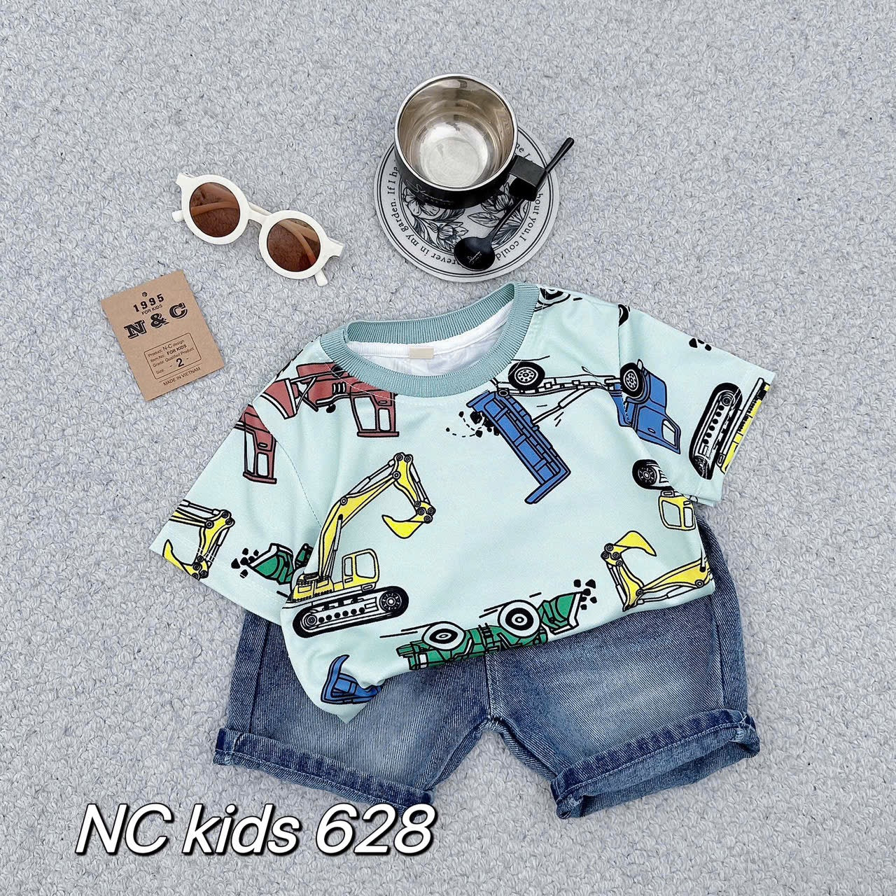 Boys Casual sets with Soft Denim Berms