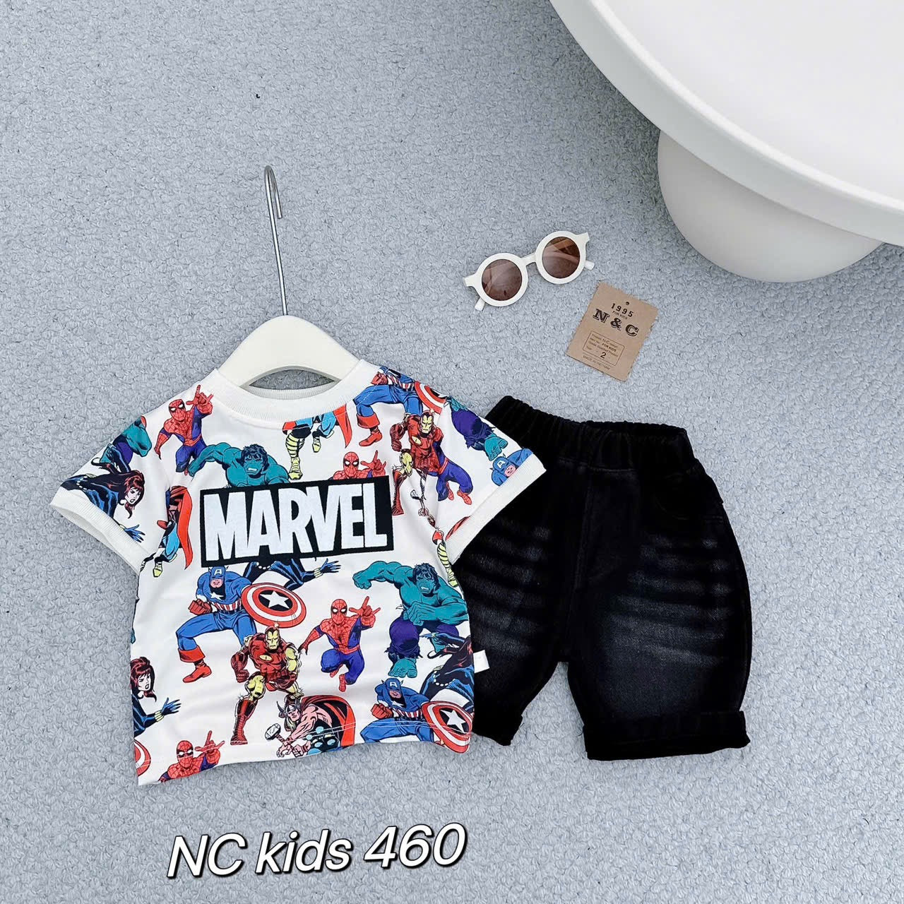 Boys Casual sets with Soft Denim Berms