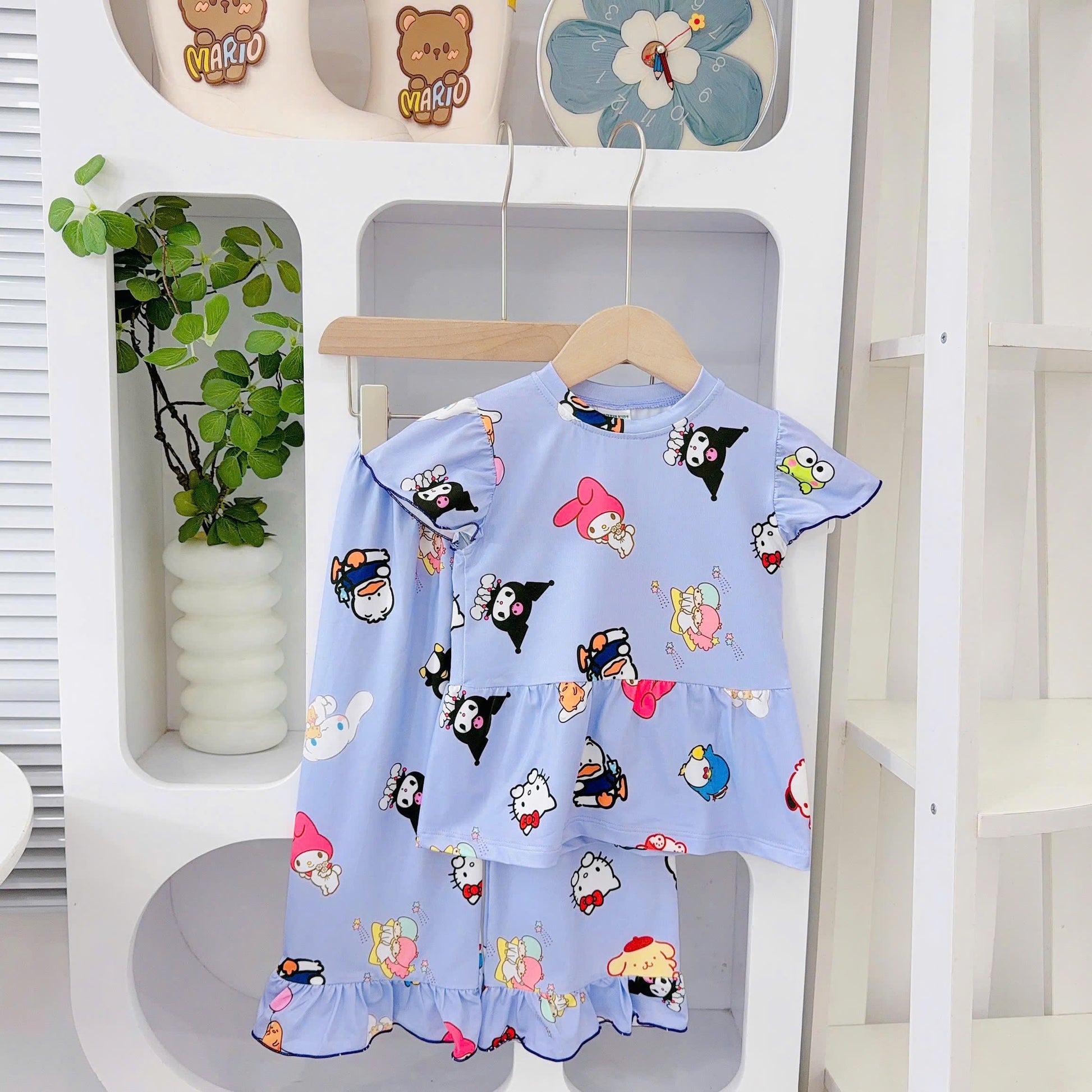 Yuzzin Babydoll Capsleeves Pyjamas
