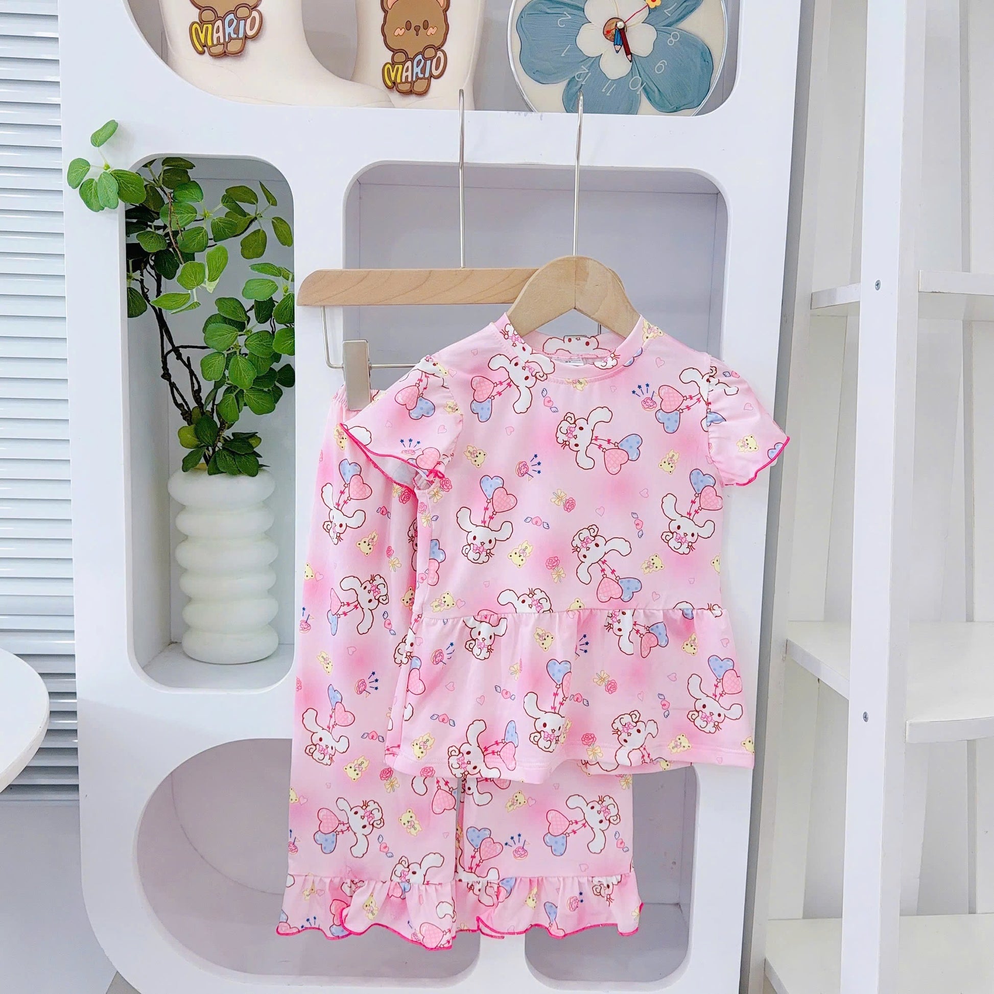Yuzzin Babydoll Capsleeves Pyjamas