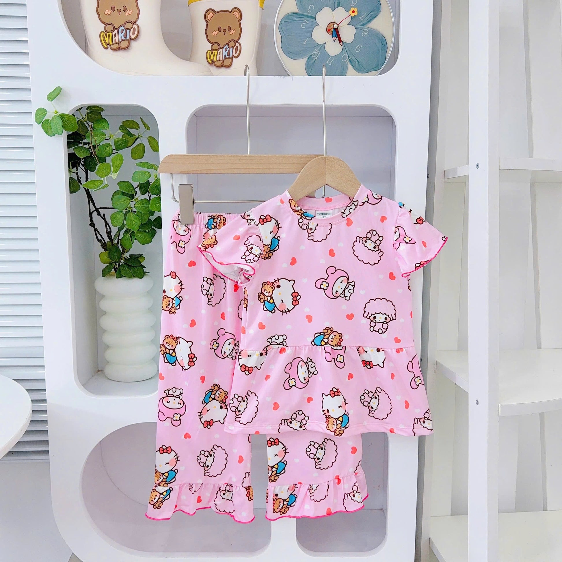 Yuzzin Babydoll Capsleeves Pyjamas