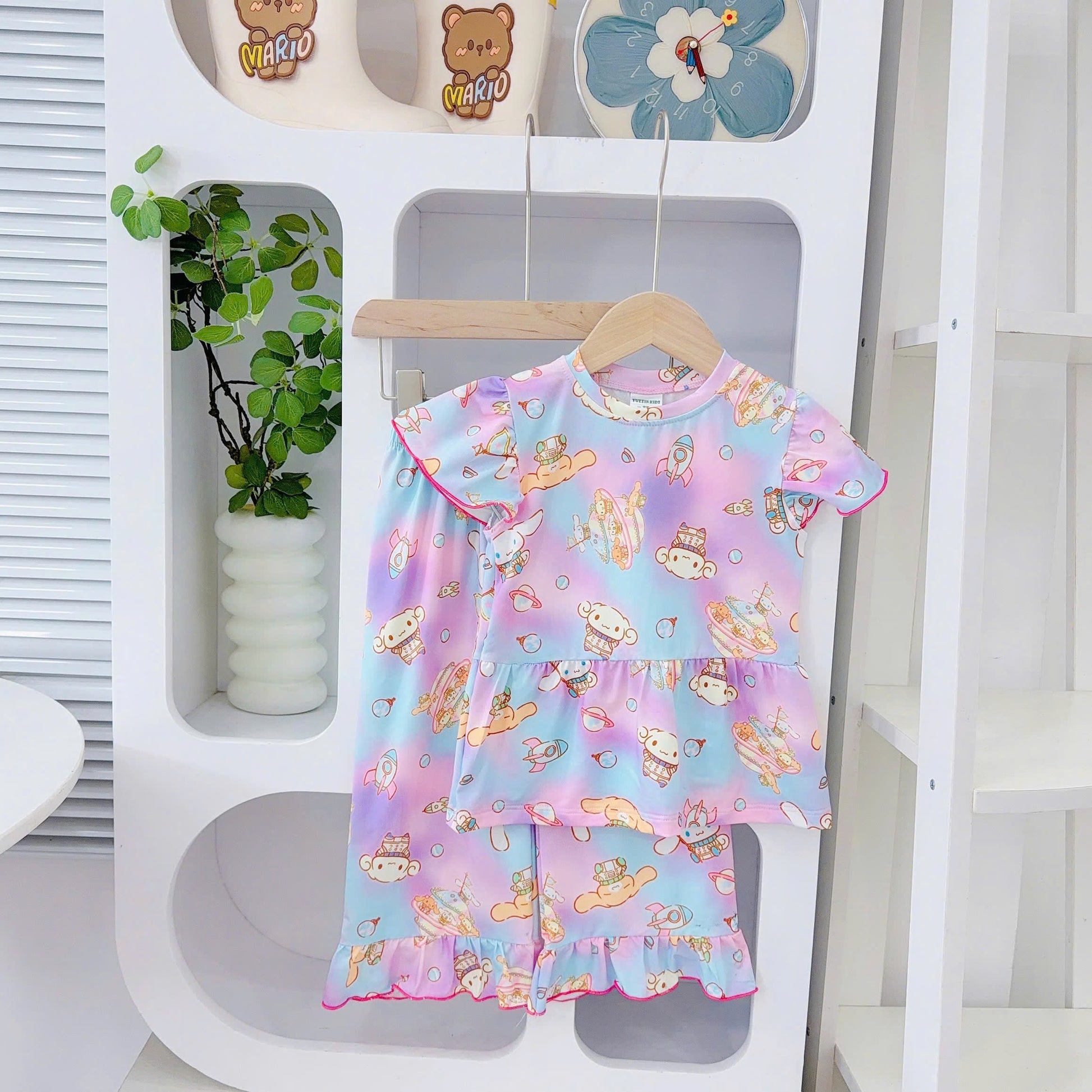 Yuzzin Babydoll Capsleeves Pyjamas