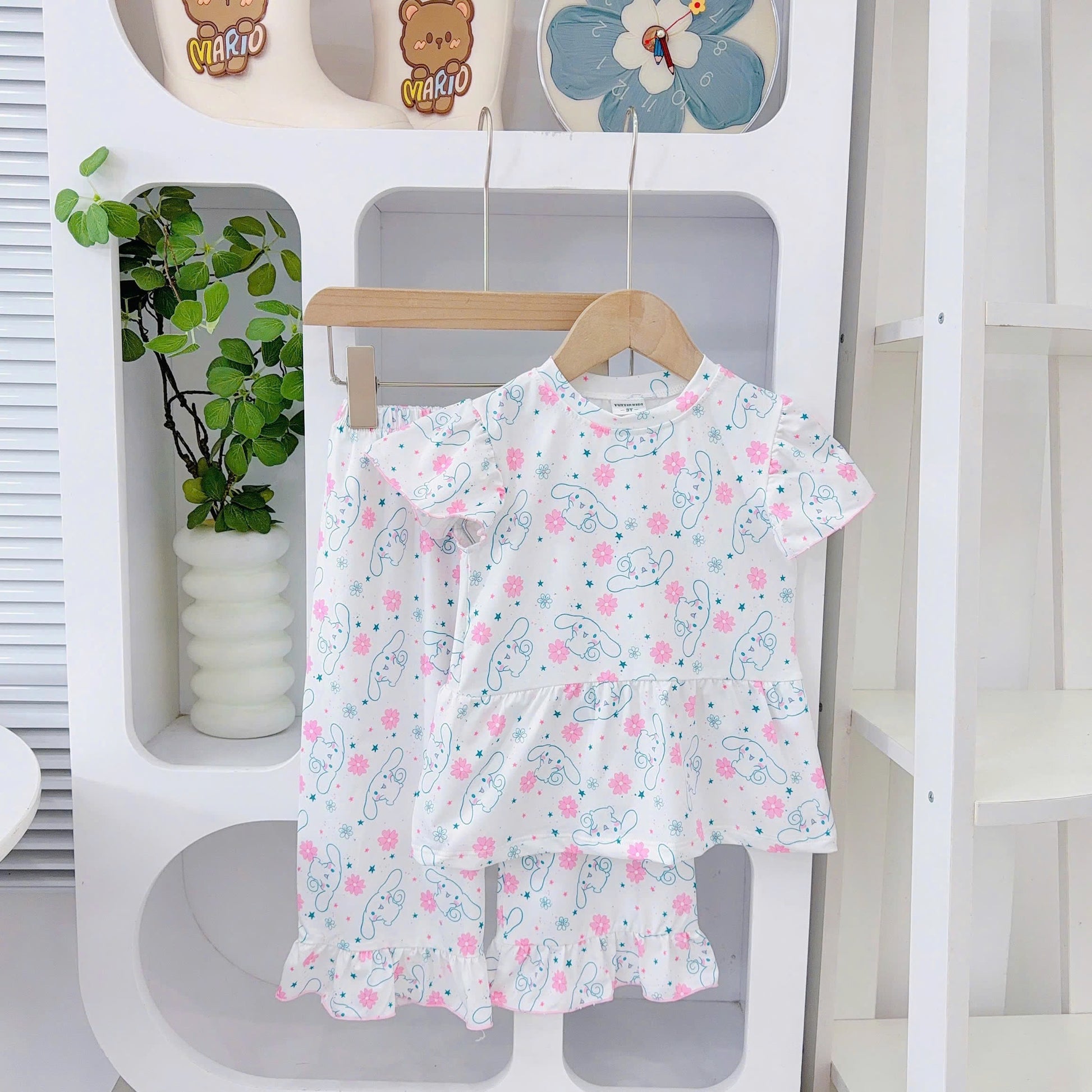 Yuzzin Babydoll Capsleeves Pyjamas