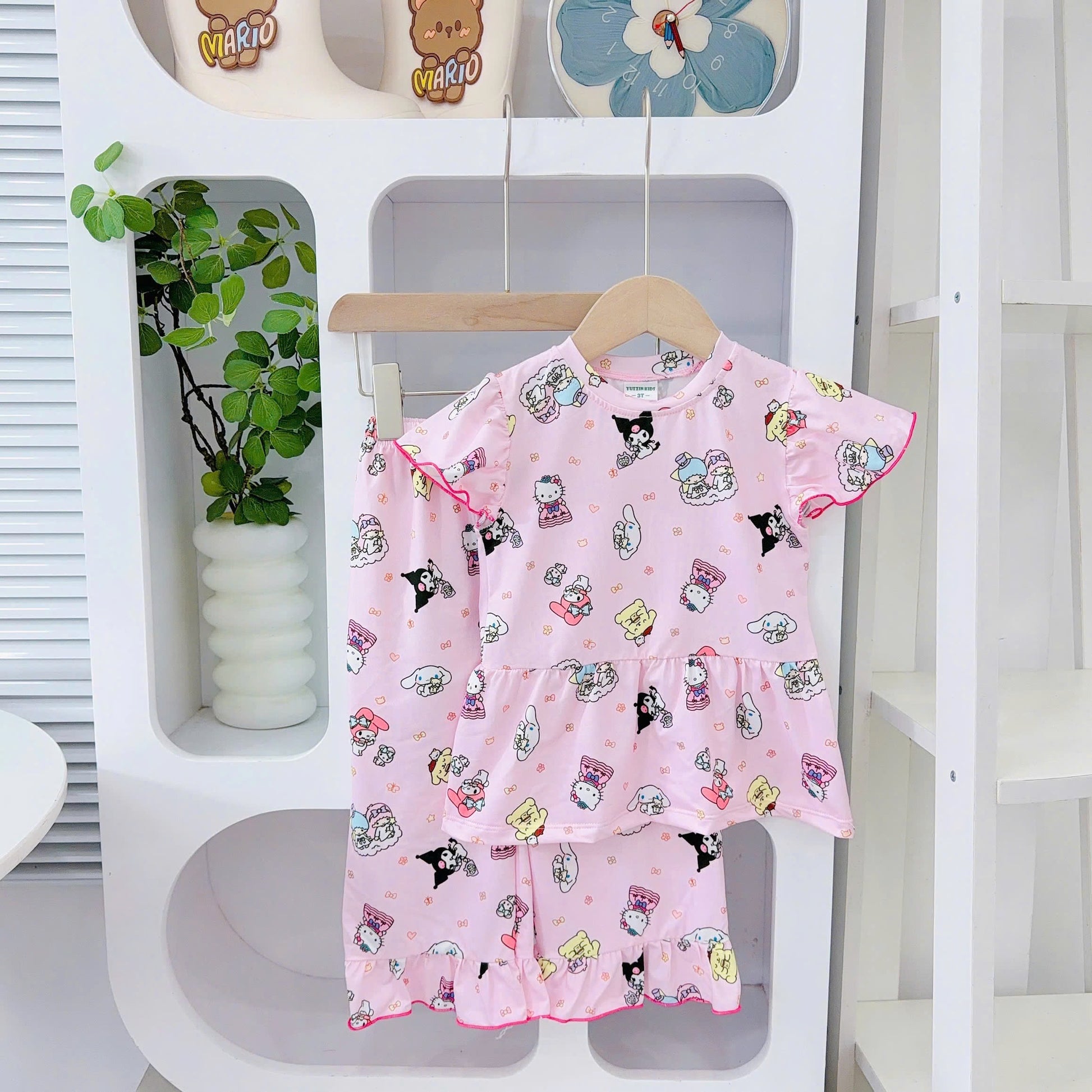Yuzzin Babydoll Capsleeves Pyjamas