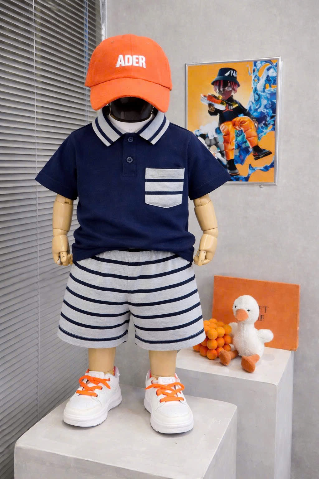 Boys Plain Casual Play Suit
