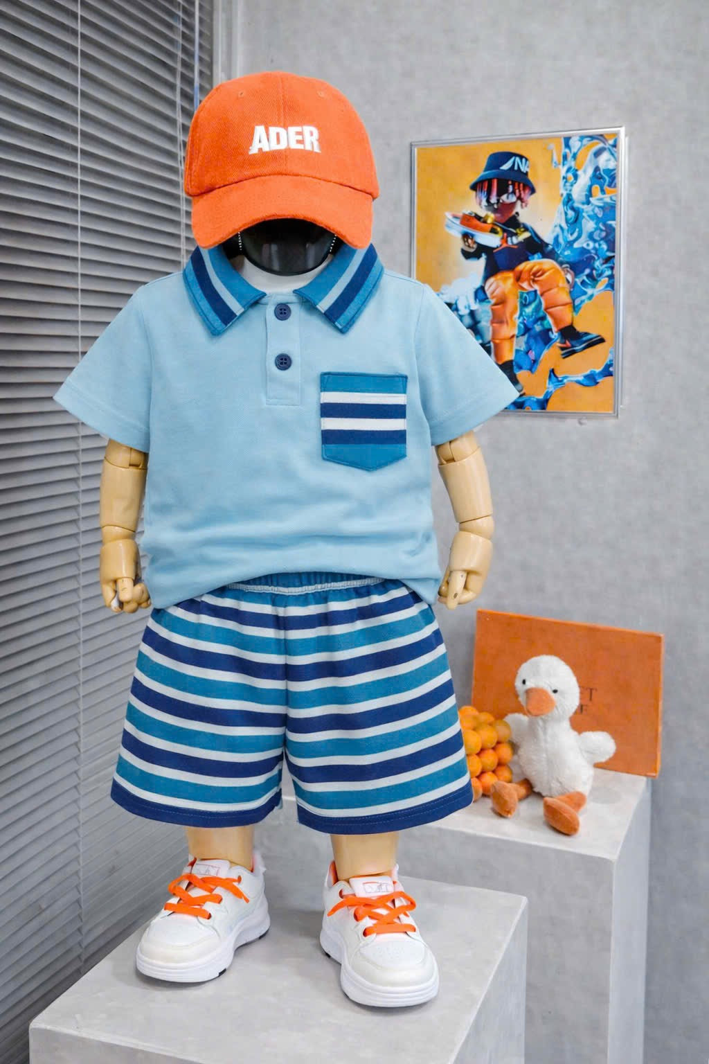 Boys Plain Casual Play Suit