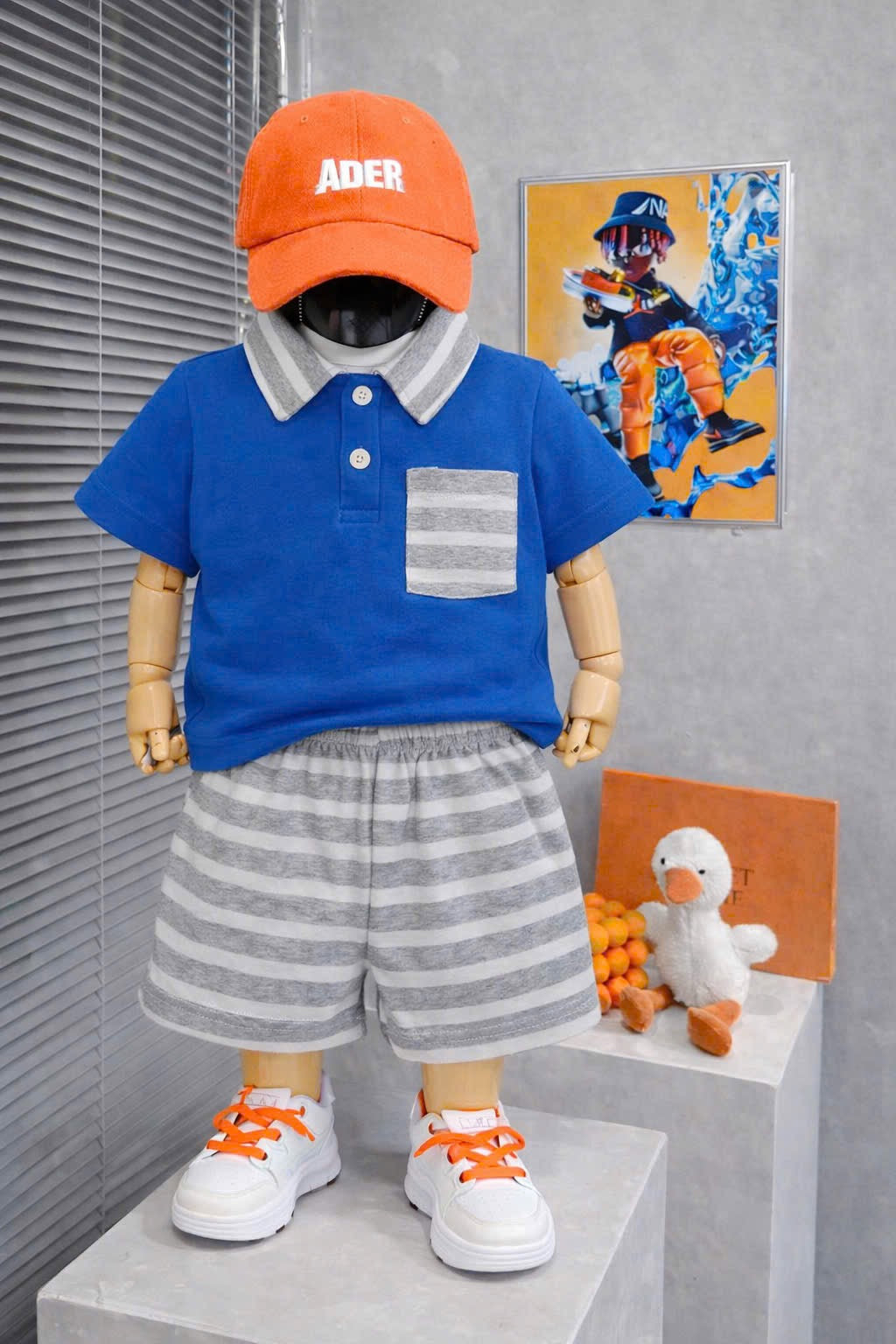 Boys Plain Casual Play Suit