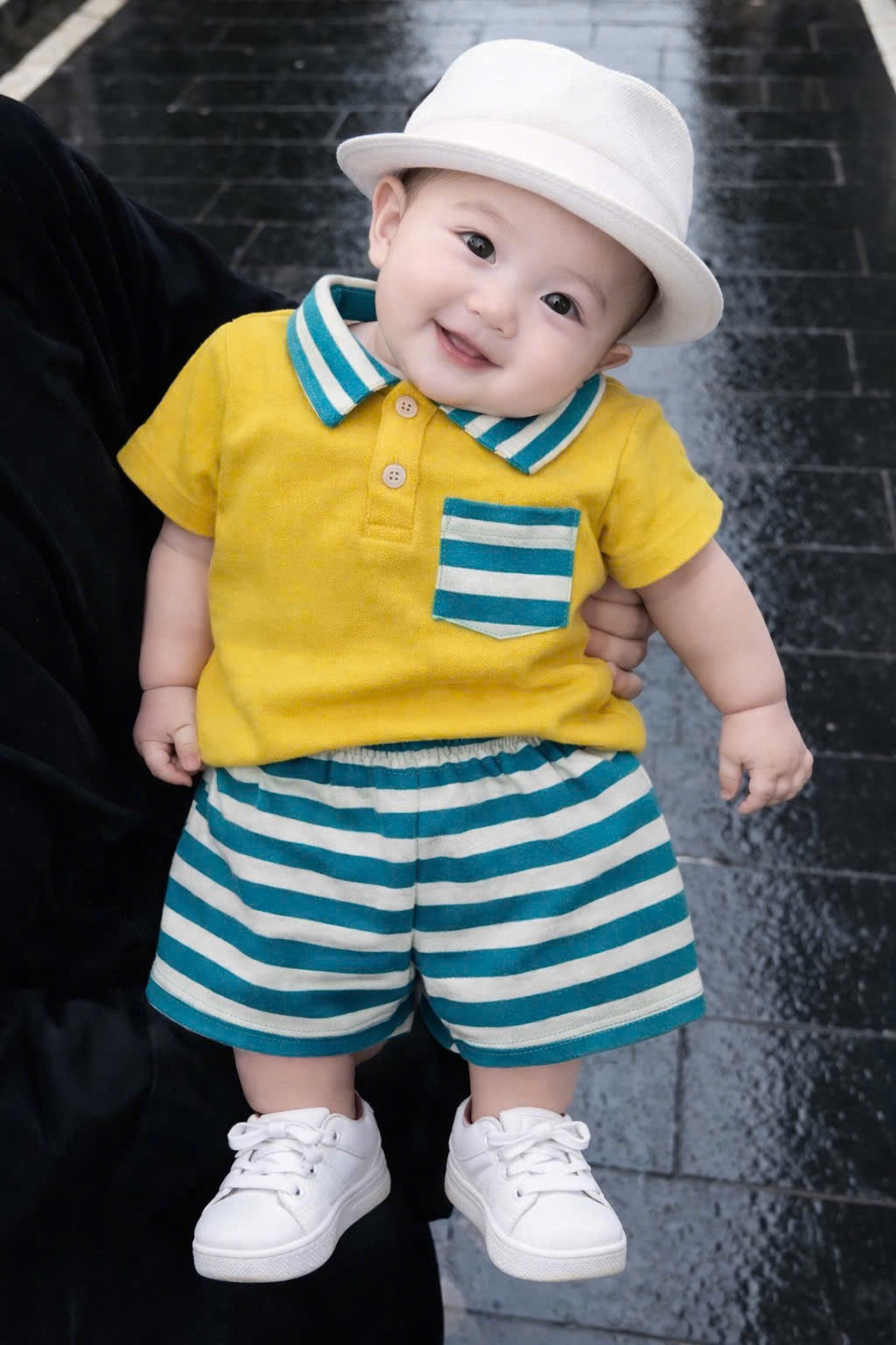 Boys Plain Casual Play Suit
