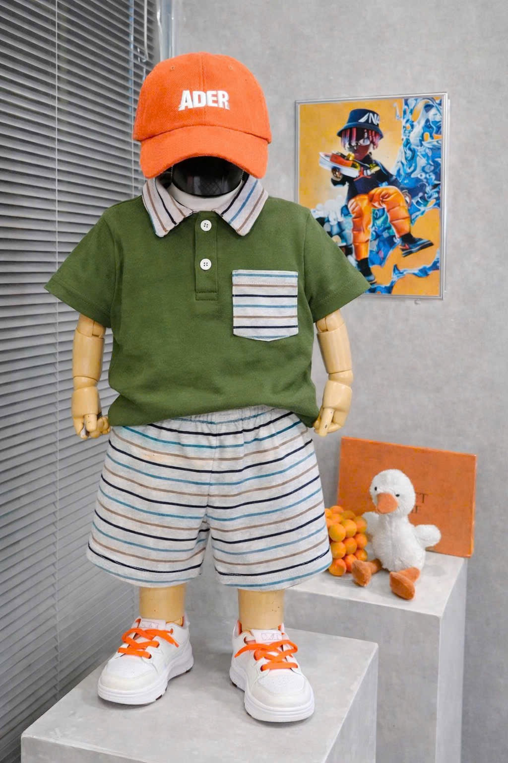 Boys Plain Casual Play Suit