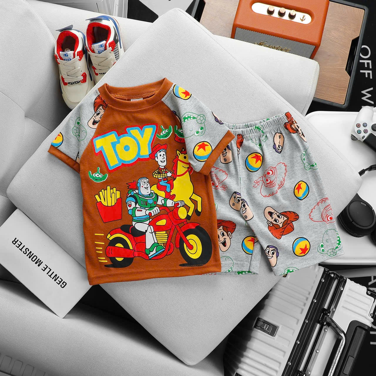 Boys Printed  Play Suit