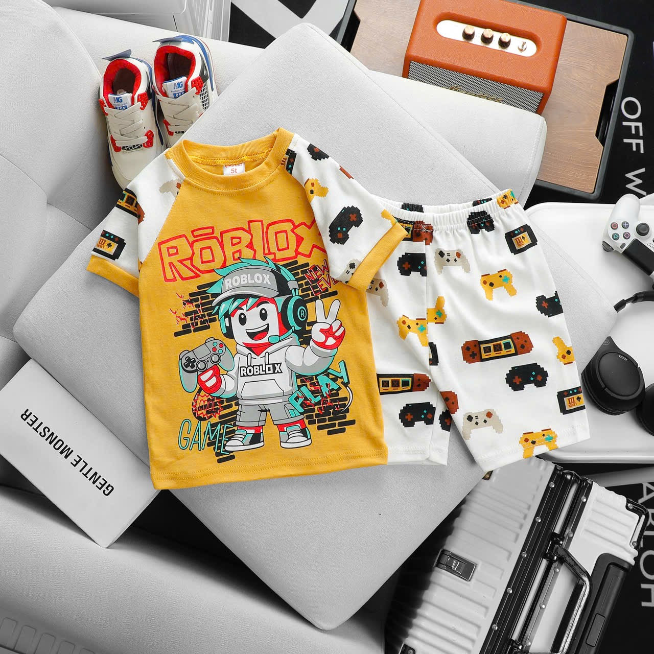 Boys Printed  Play Suit