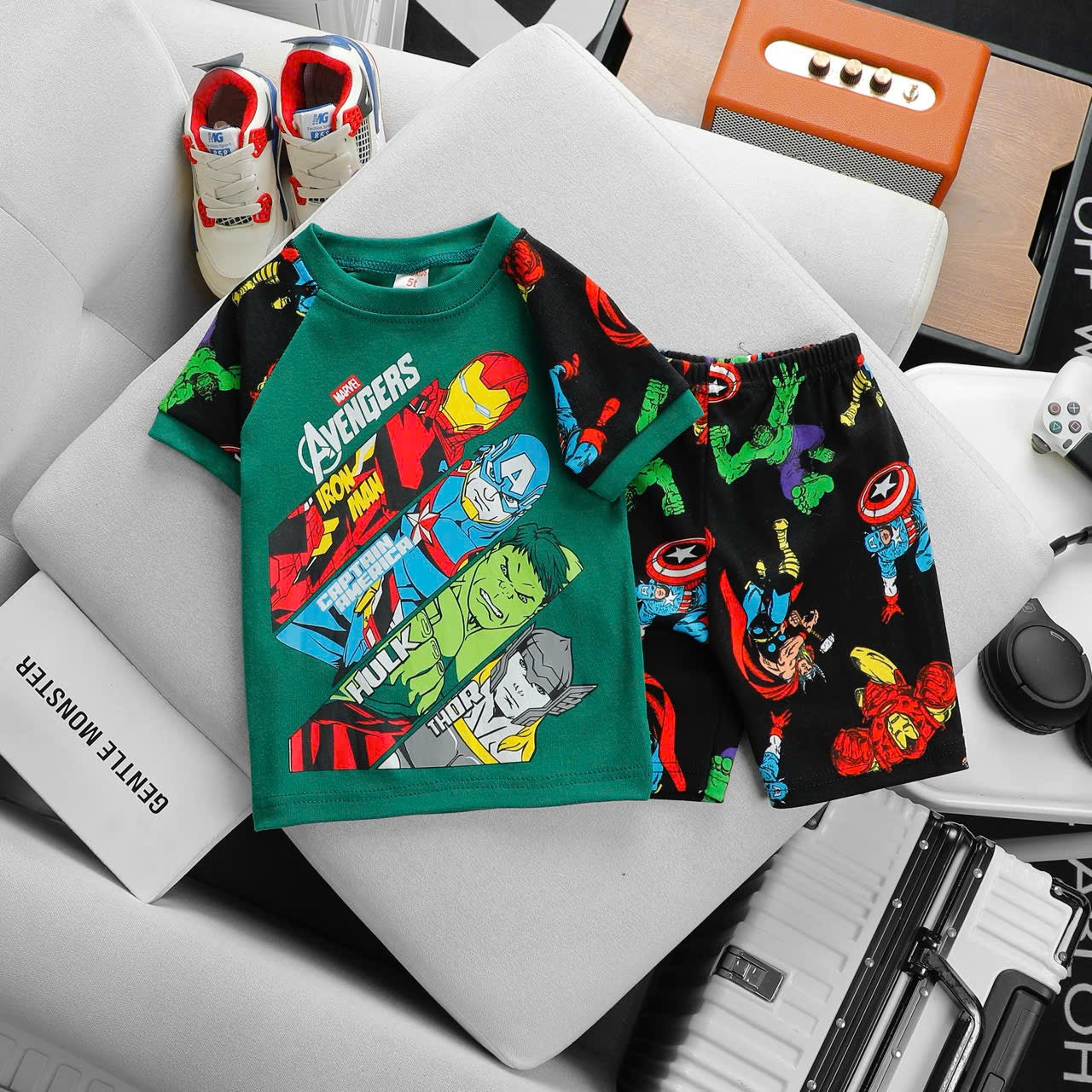 Boys Printed  Play Suit