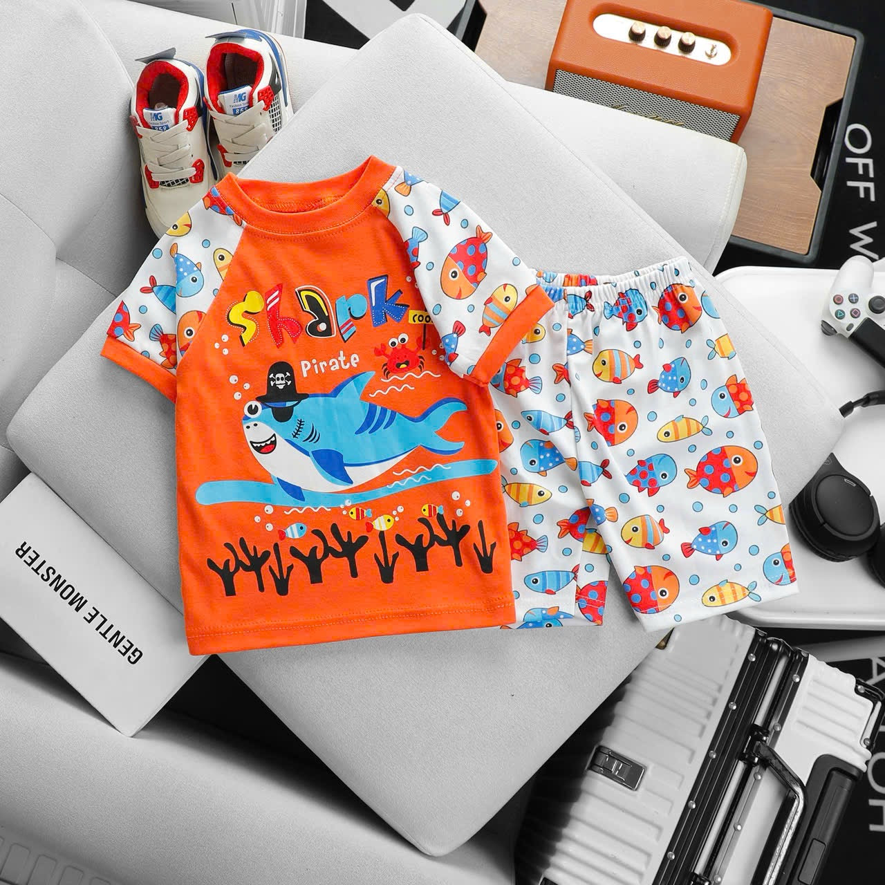 Boys Printed  Play Suit