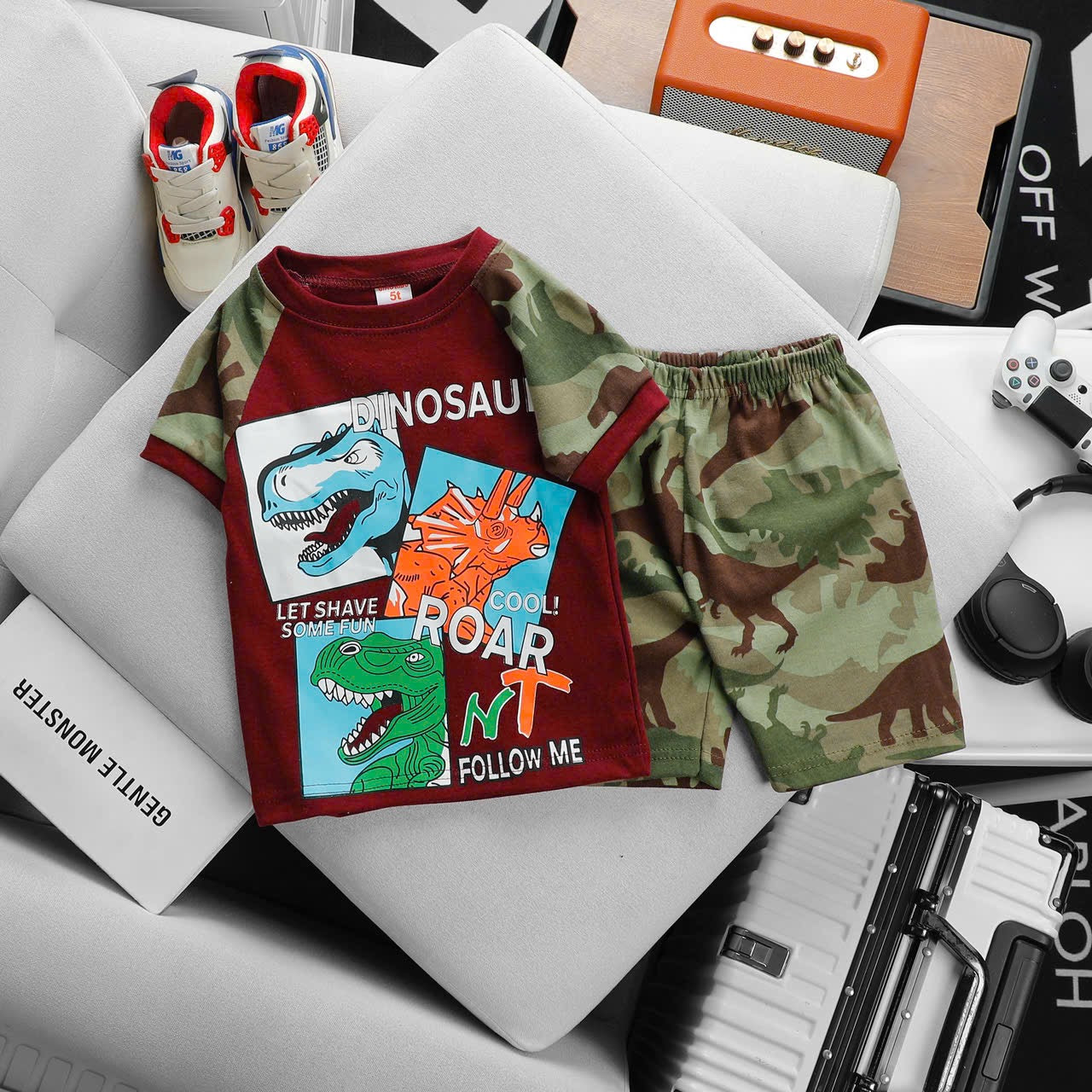 Boys Printed  Play Suit