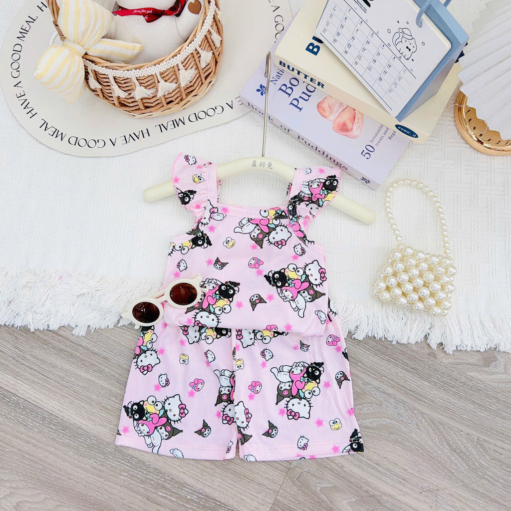Yuzzin Girls Sleeveless Play Suit