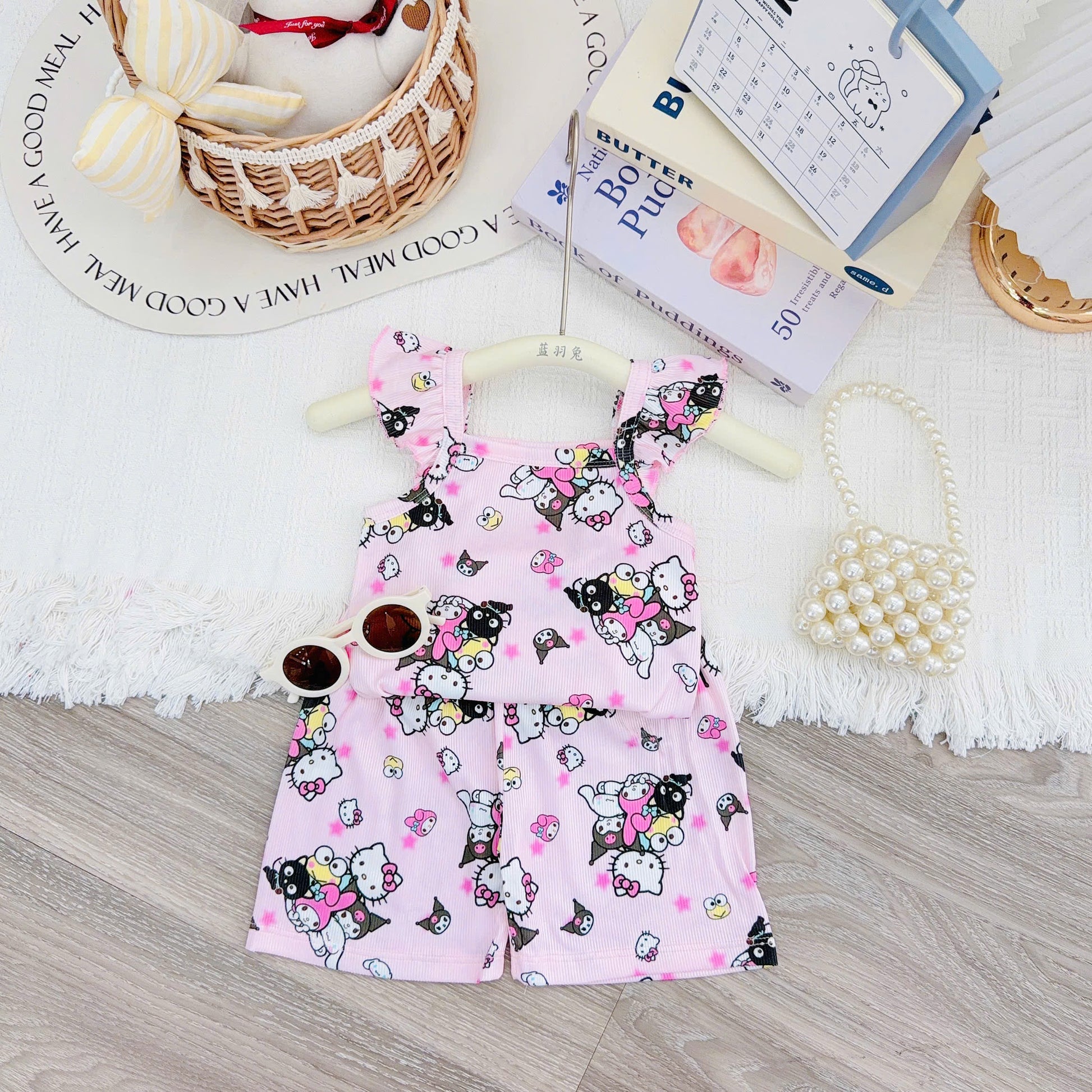 Yuzzin Girls Sleeveless Play Suit