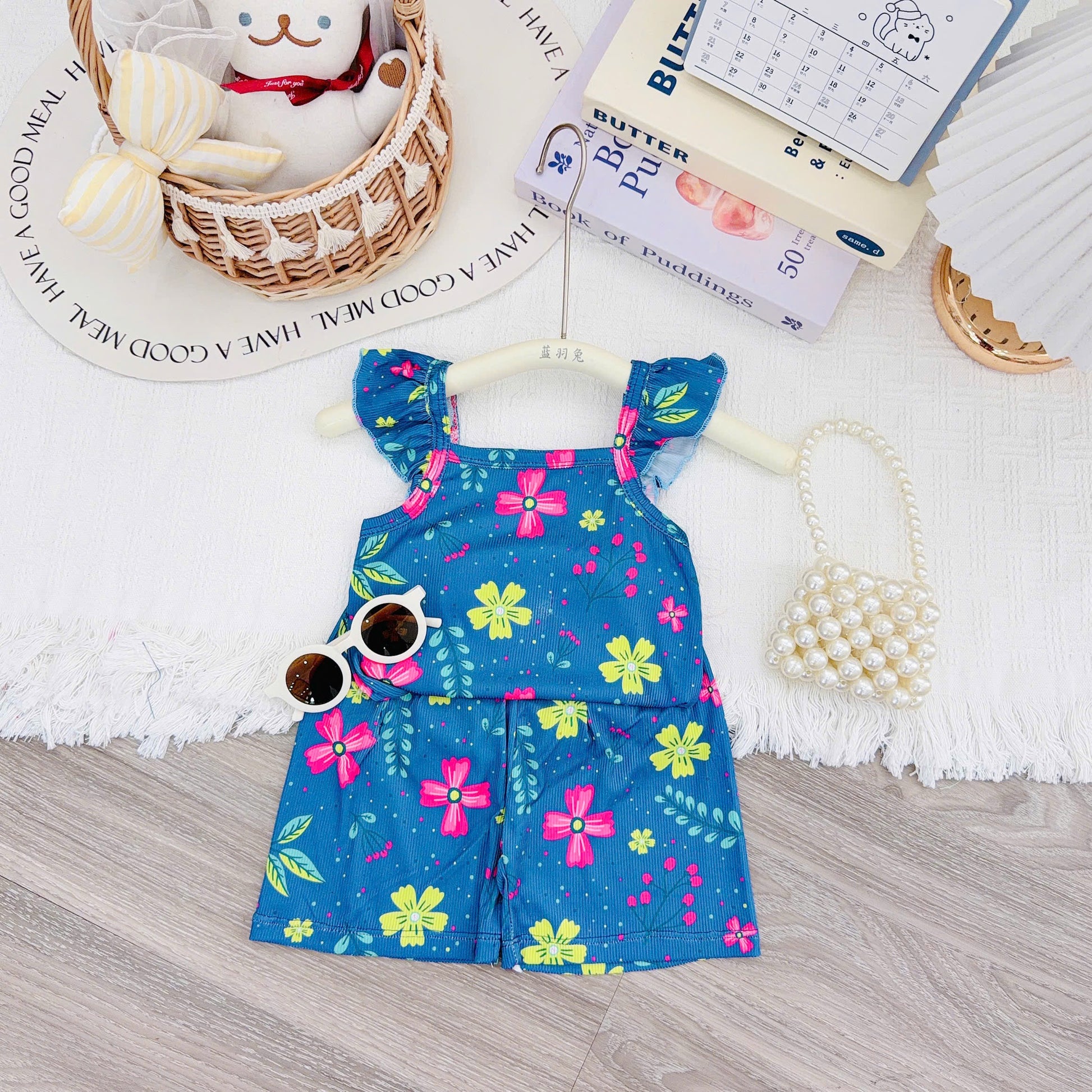 Yuzzin Girls Sleeveless Play Suit