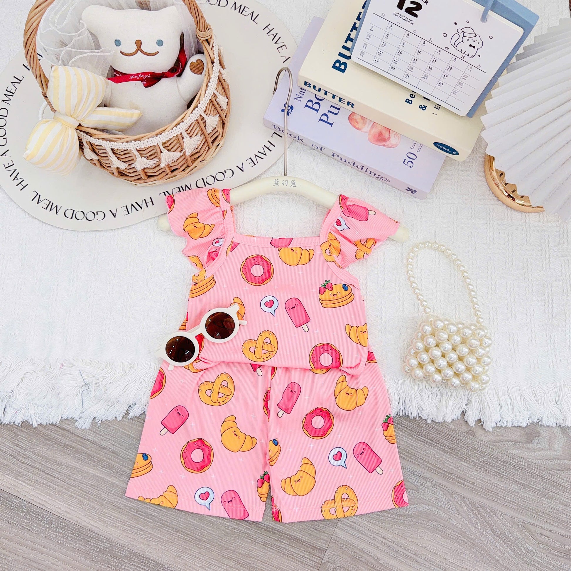 Yuzzin Girls Sleeveless Play Suit