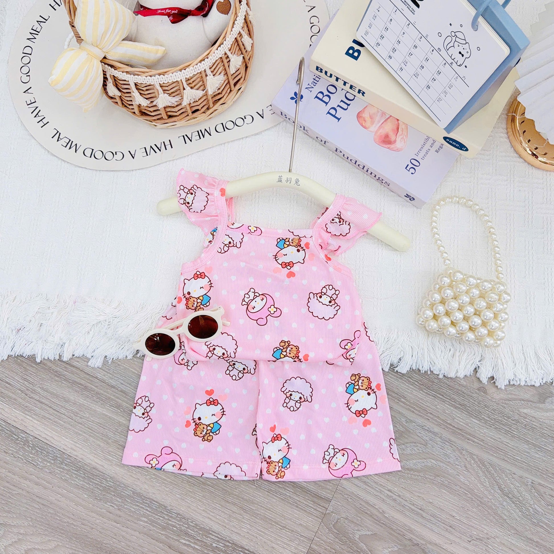 Yuzzin Girls Sleeveless Play Suit
