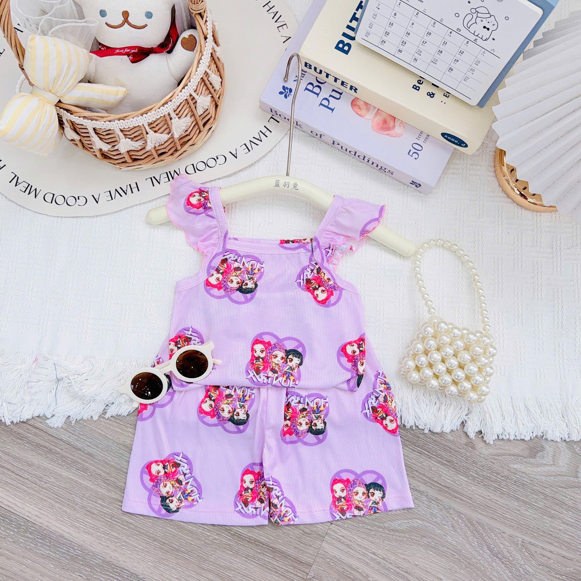 Yuzzin Girls Sleeveless Play Suit