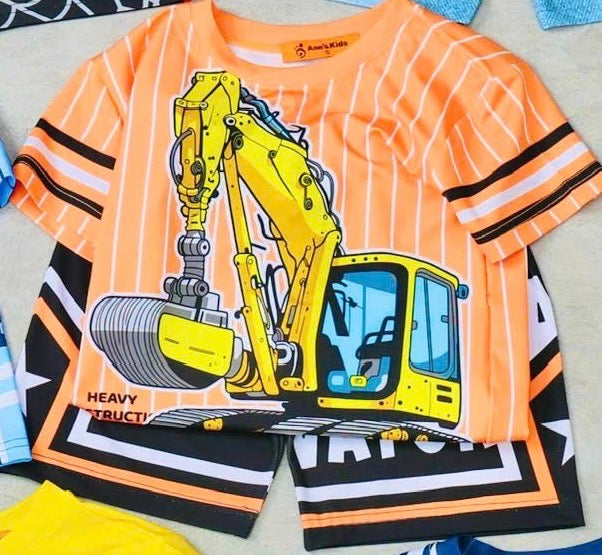 3D Cotton Boys Drifit Play Suit