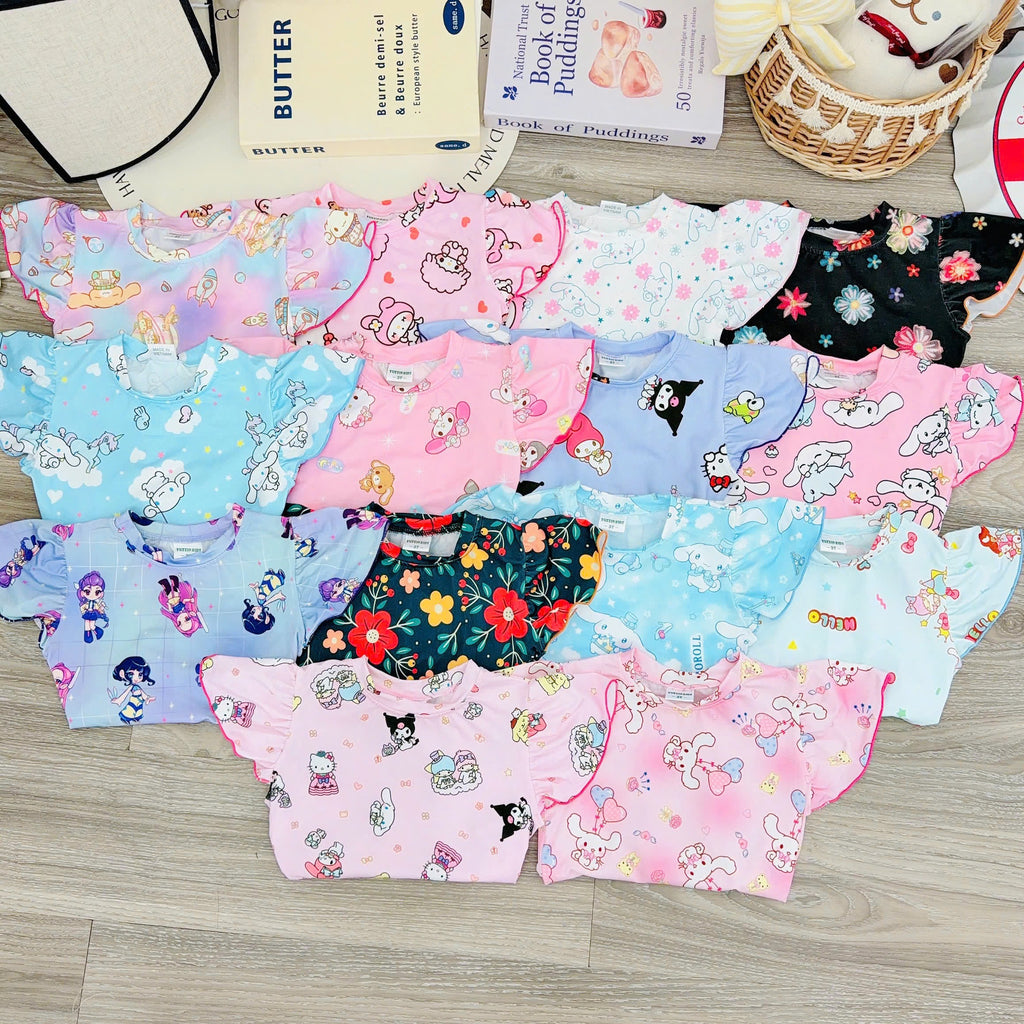 Yuzzin Babydoll Capsleeves Pyjamas