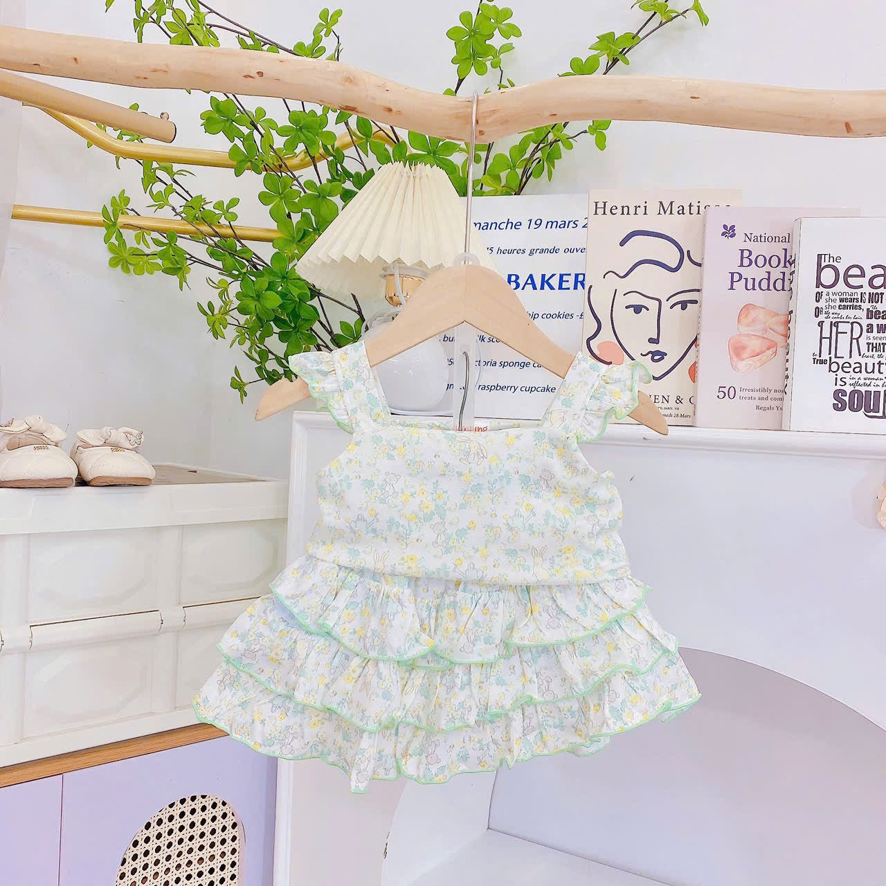 Sleeveless Ruffles Skort Sets