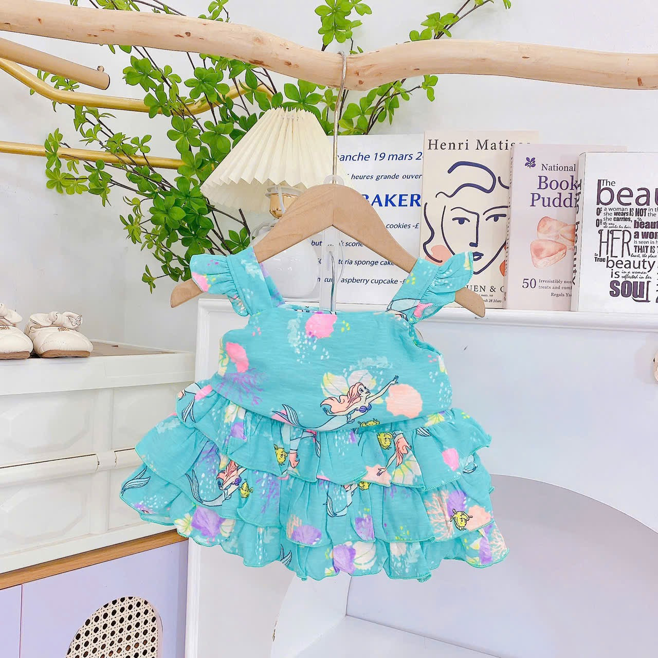 Sleeveless Ruffles Skort Sets