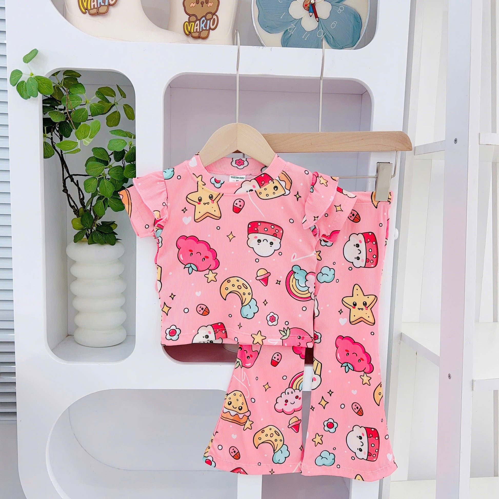 Yuzzin Girls Bell Bottom Pyjamas