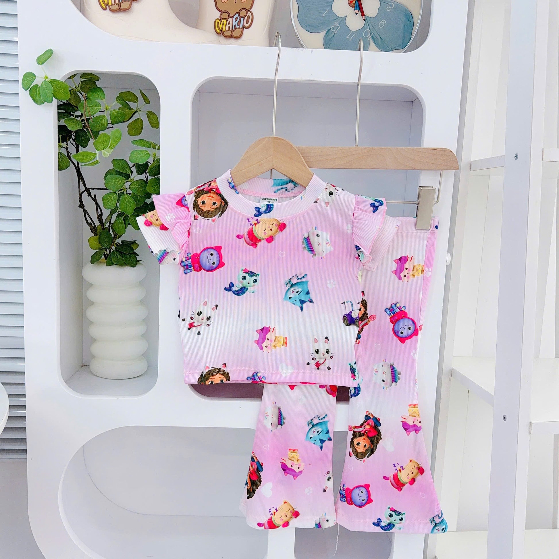Yuzzin Girls Bell Bottom Pyjamas