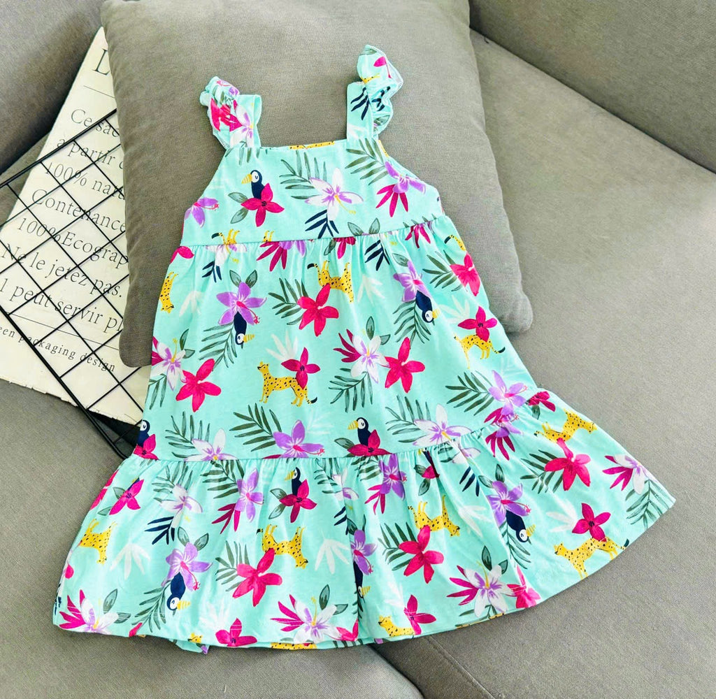 Sleeveless Ruffles Short Dress