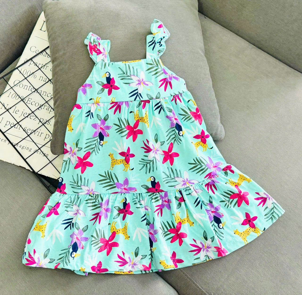 Sleeveless Ruffles Short Dress