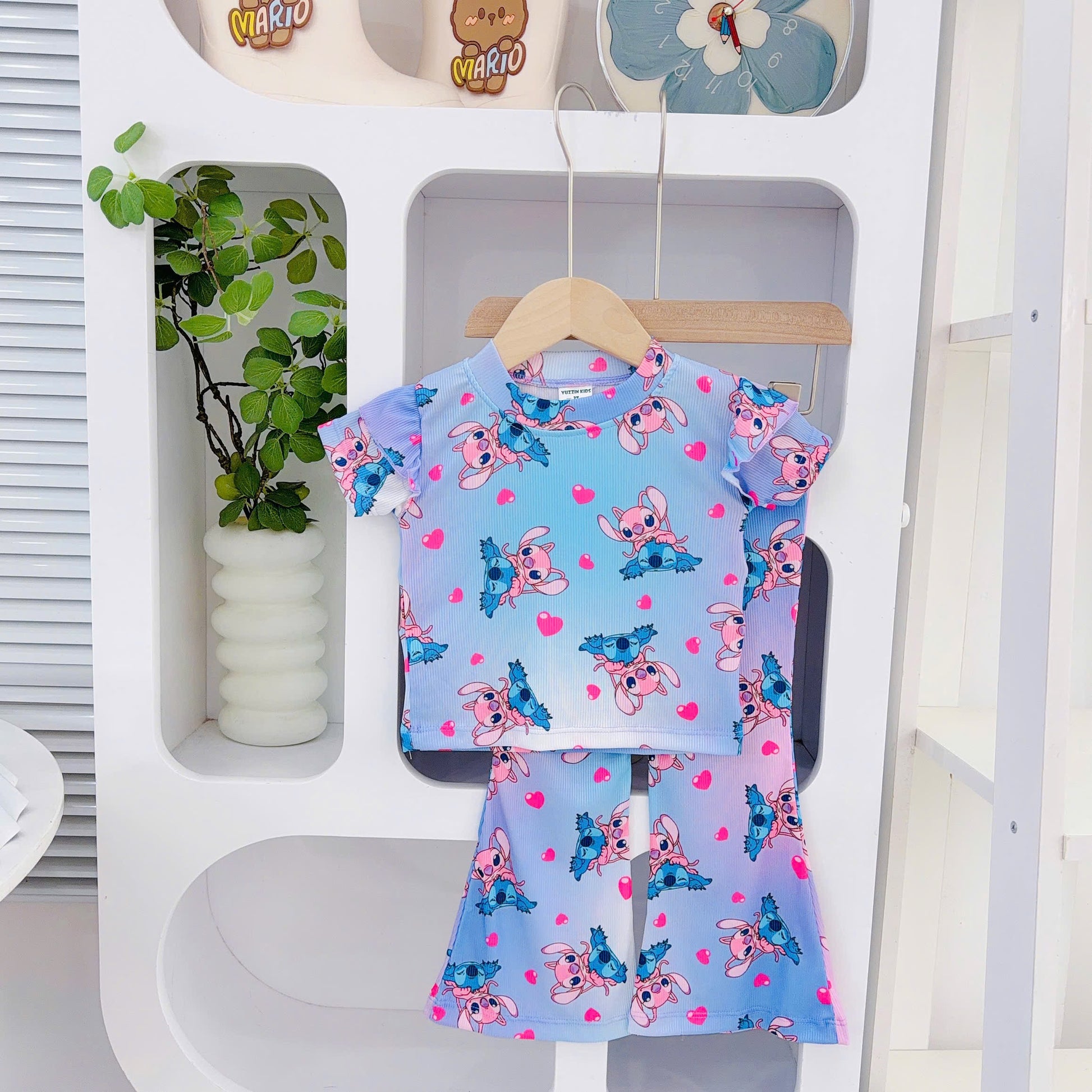 Yuzzin Girls Bell Bottom Pyjamas