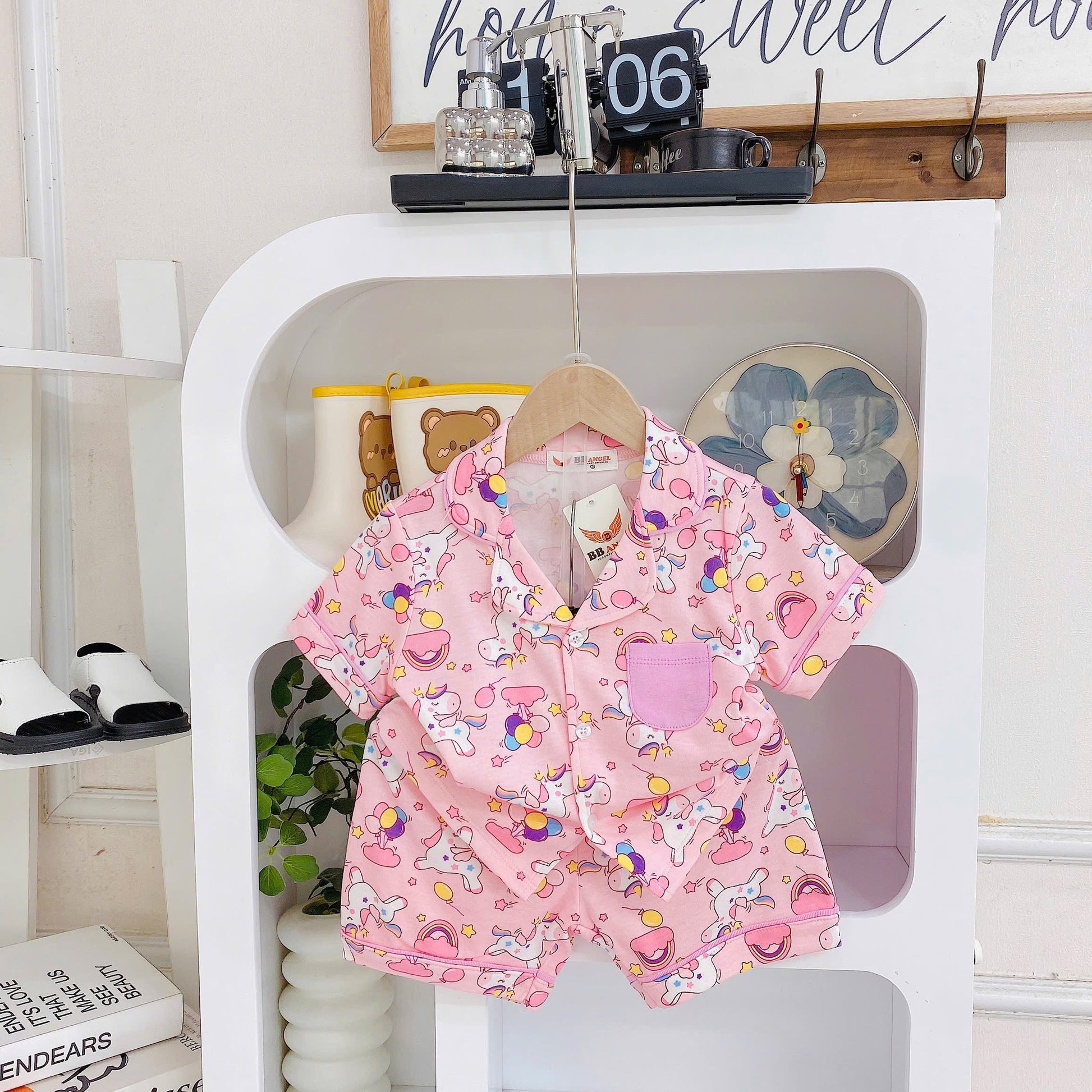 Buttondown Pizama with Shorts