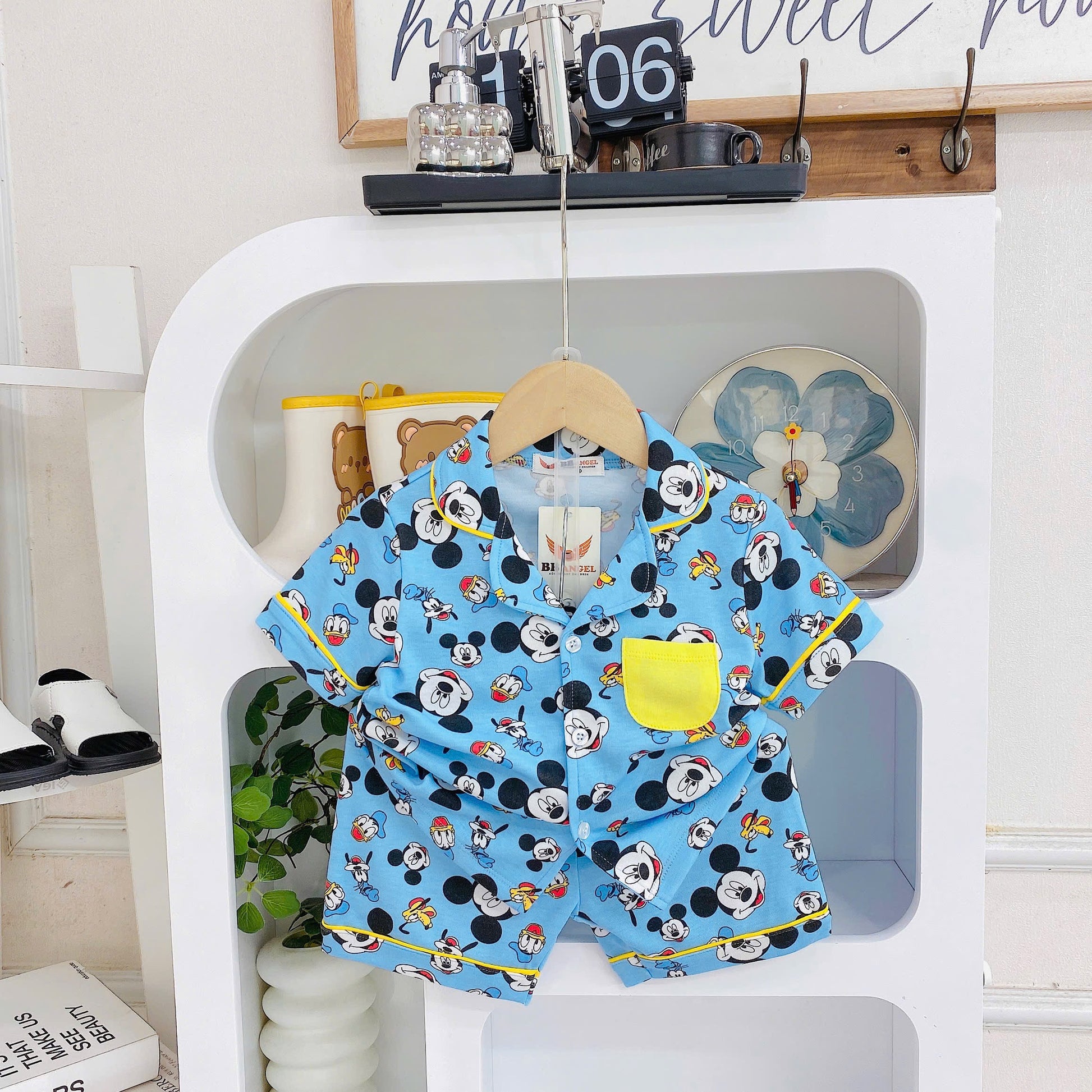 Buttondown Pizama with Shorts