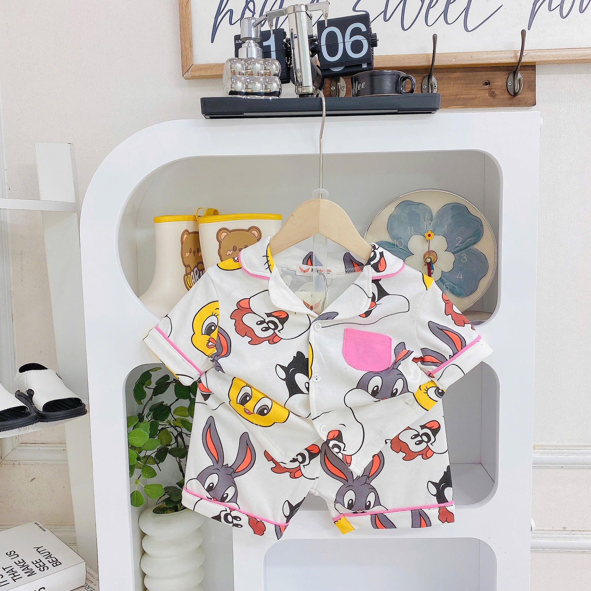 Buttondown Pizama with Shorts