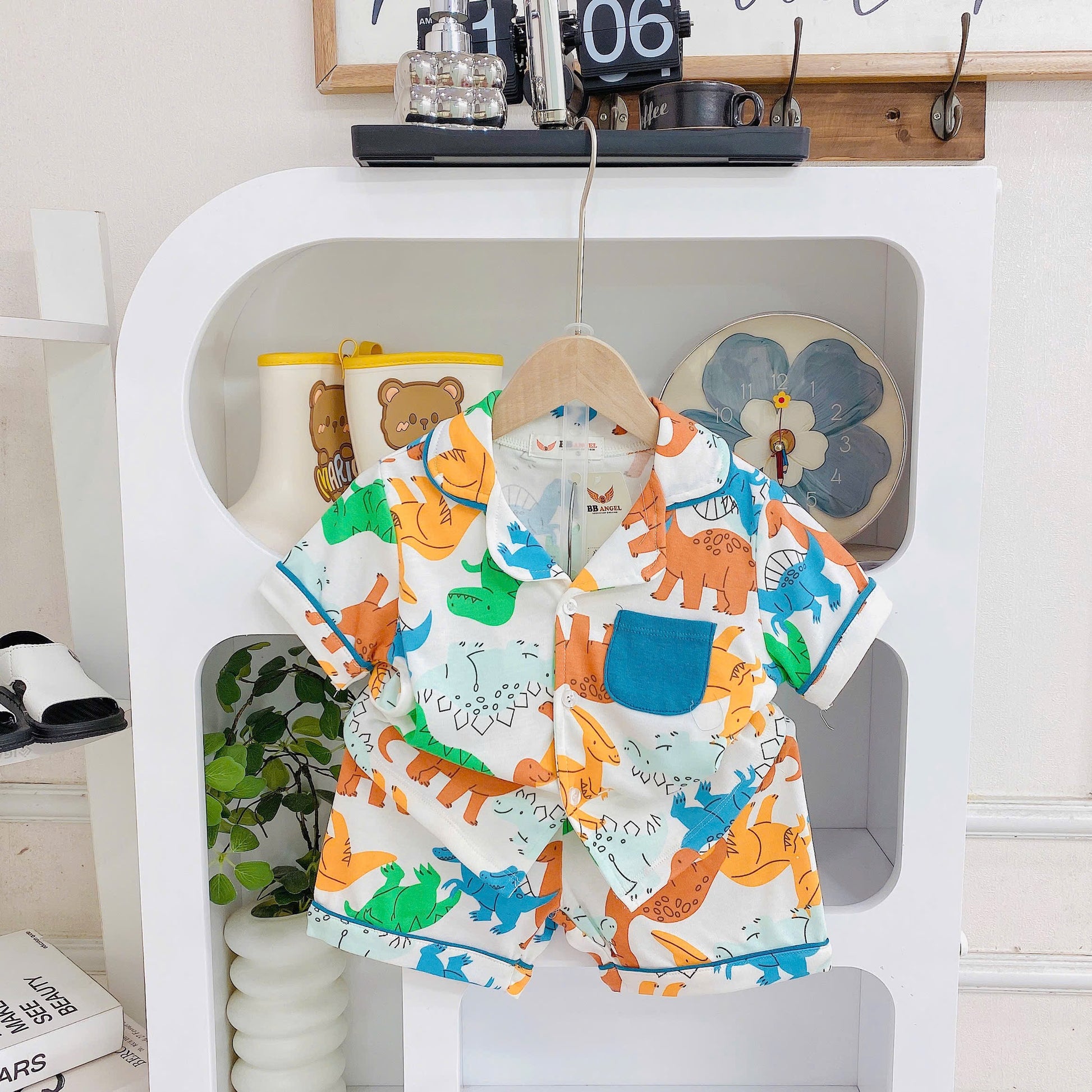 Buttondown Pizama with Shorts