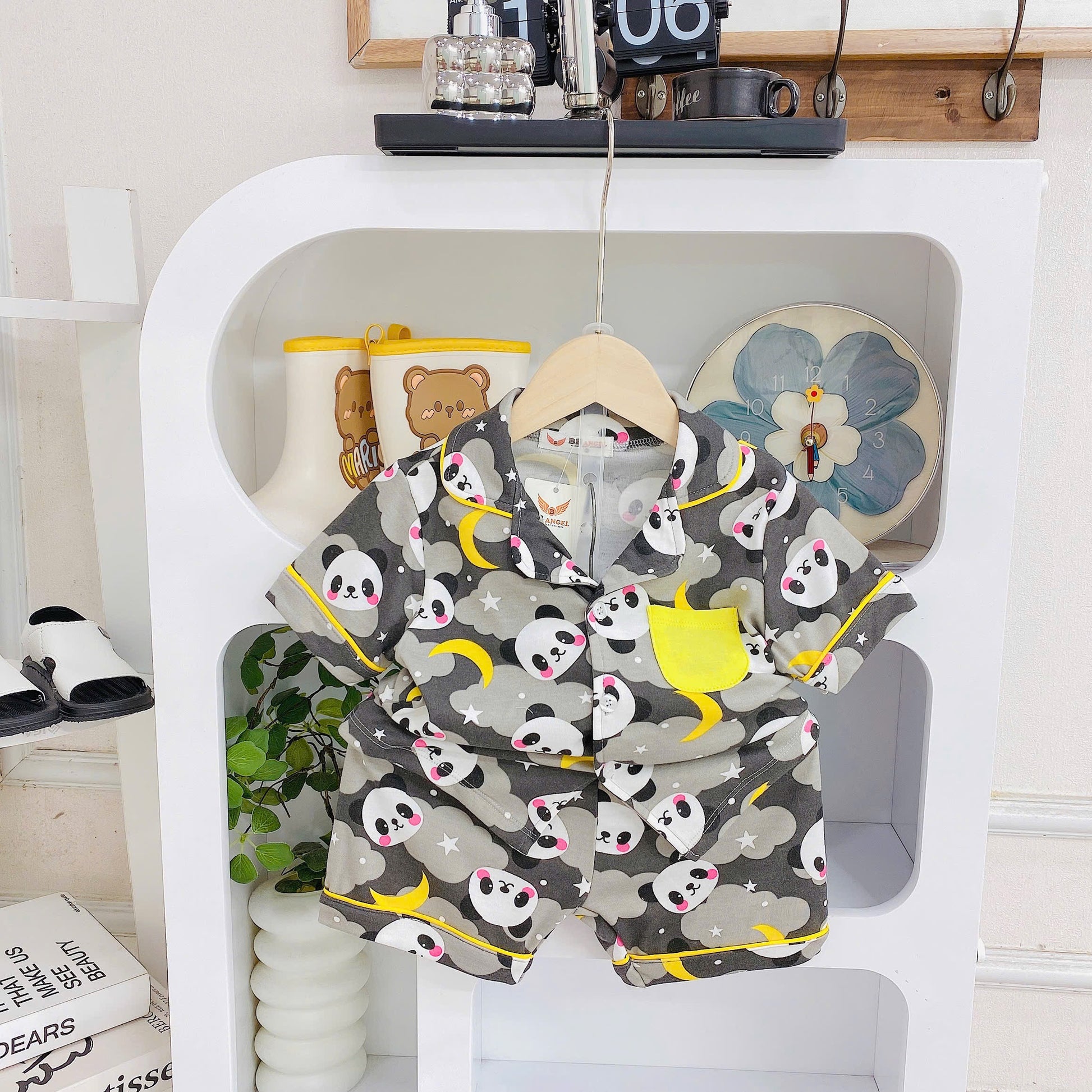 Buttondown Pizama with Shorts