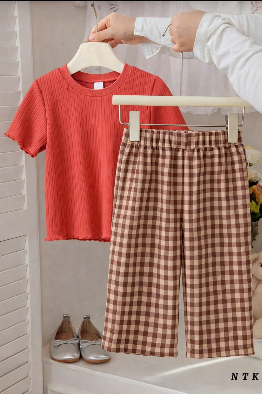 NTK Girls Casual With Checkered Pants
