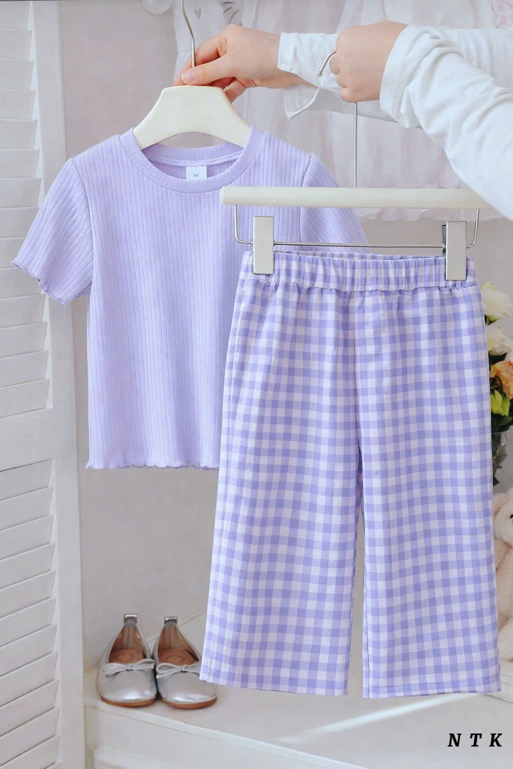 NTK Girls Casual With Checkered Pants