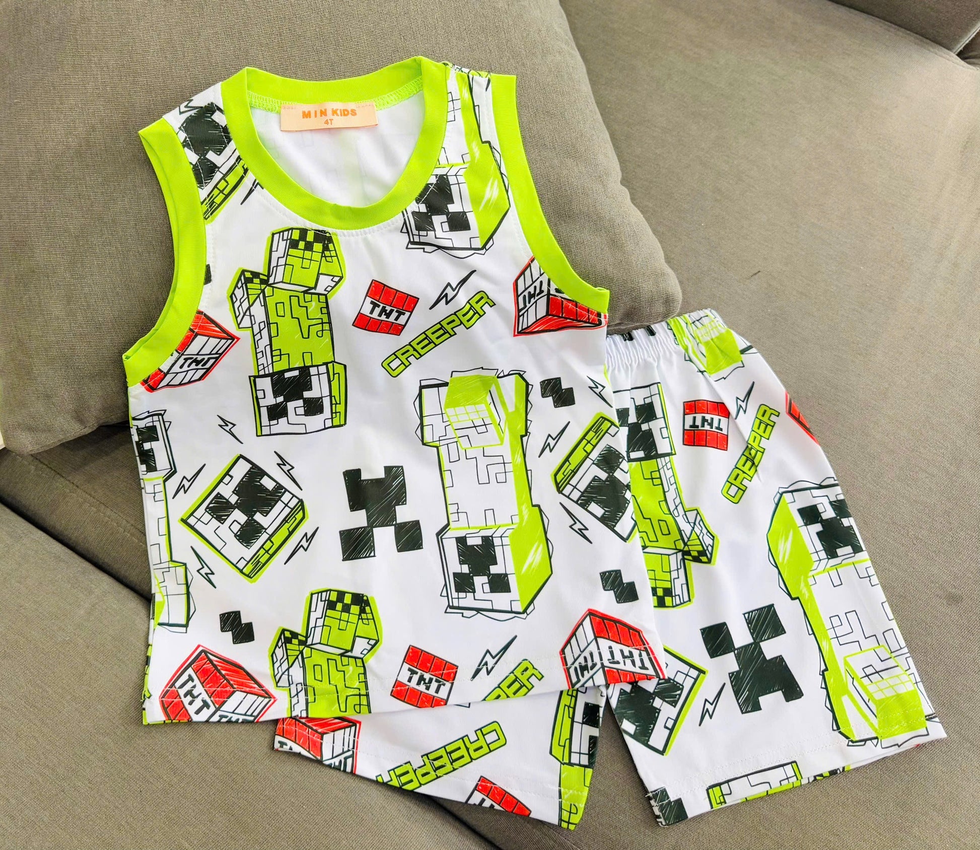 Sleeveless Drifit Boys Play Suit