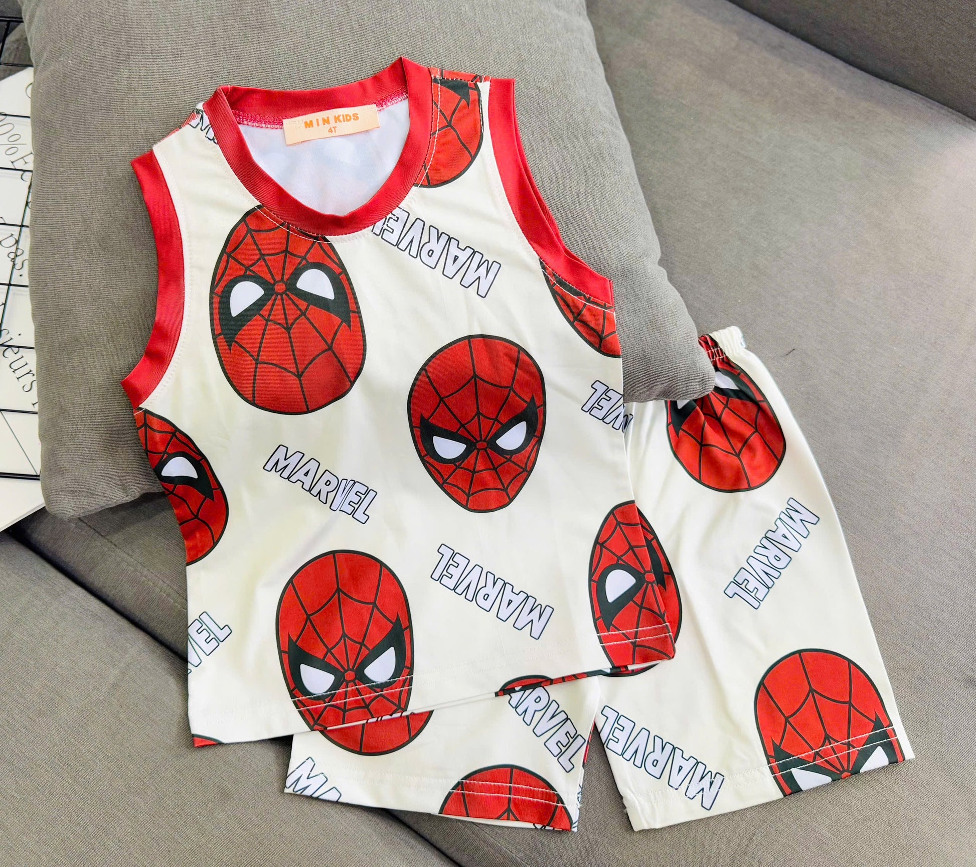 Sleeveless Drifit Boys Play Suit