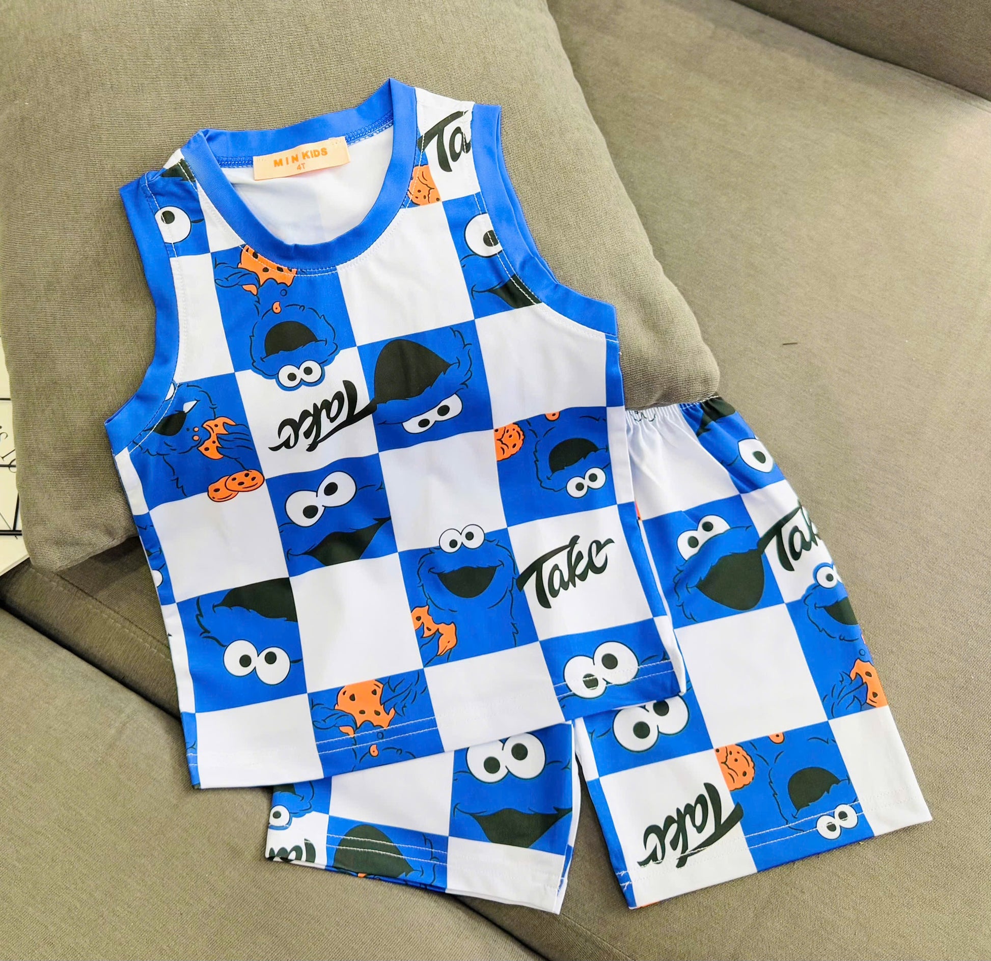 Sleeveless Drifit Boys Play Suit
