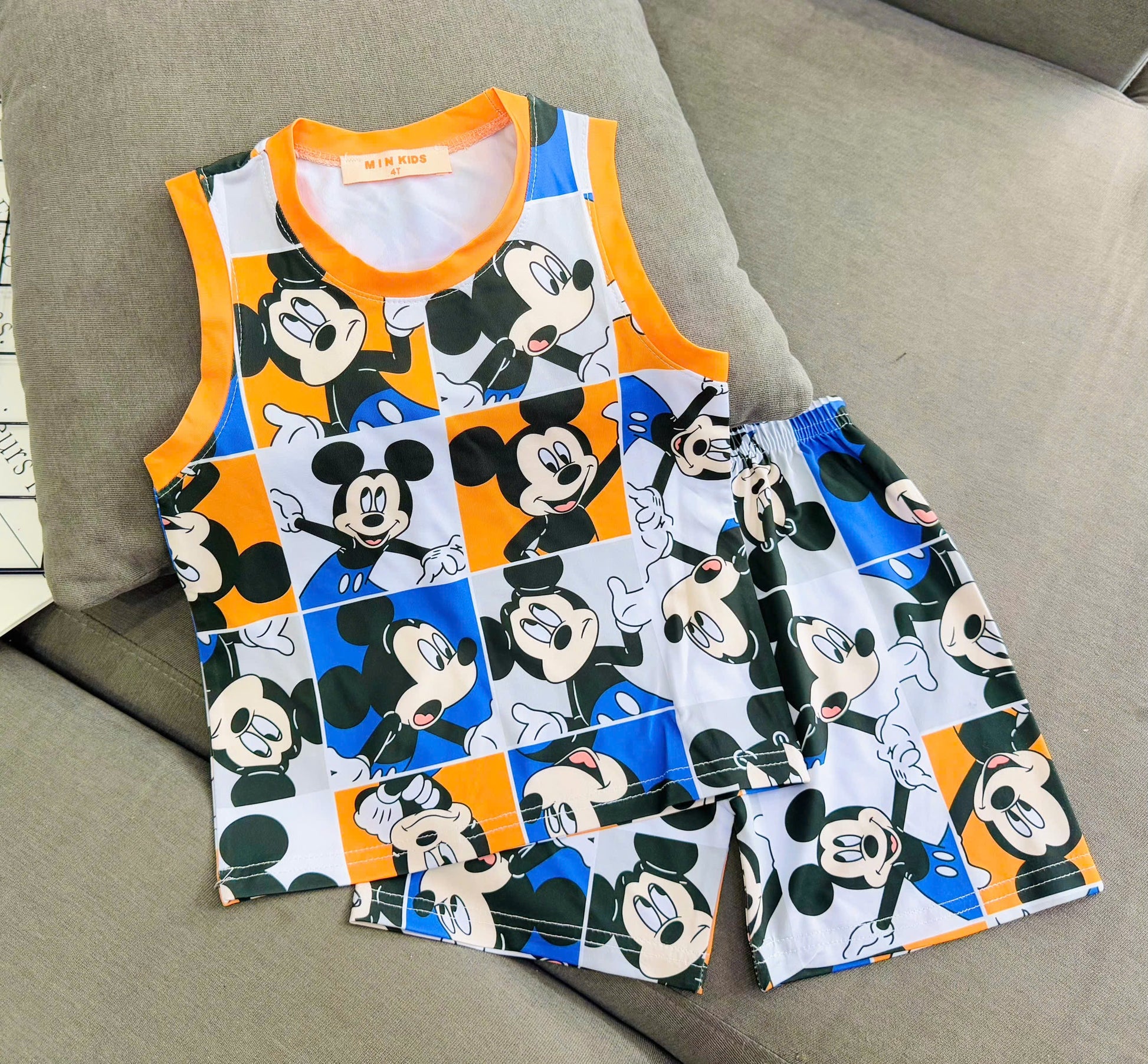 Sleeveless Drifit Boys Play Suit