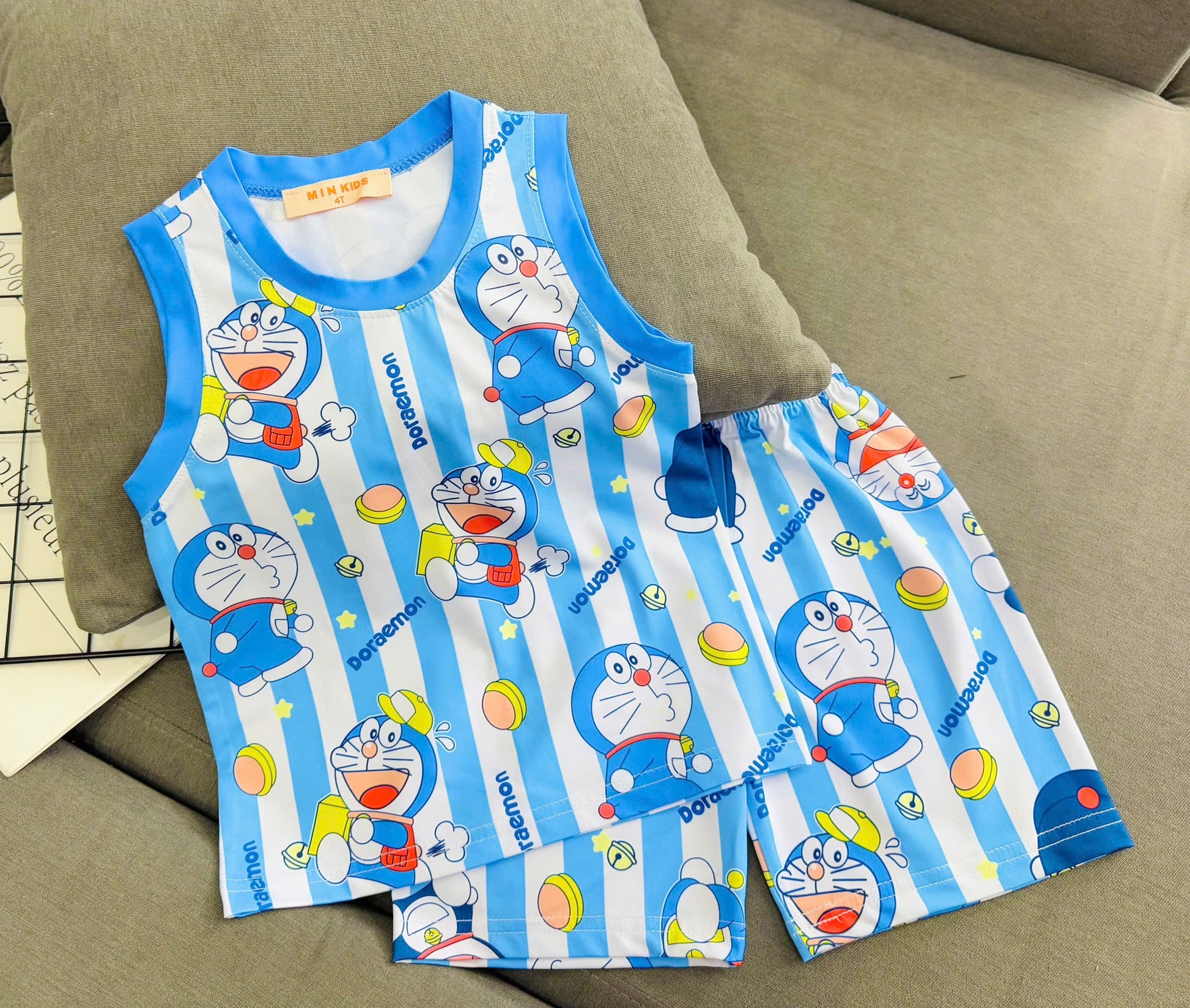 Sleeveless Drifit Boys Play Suit