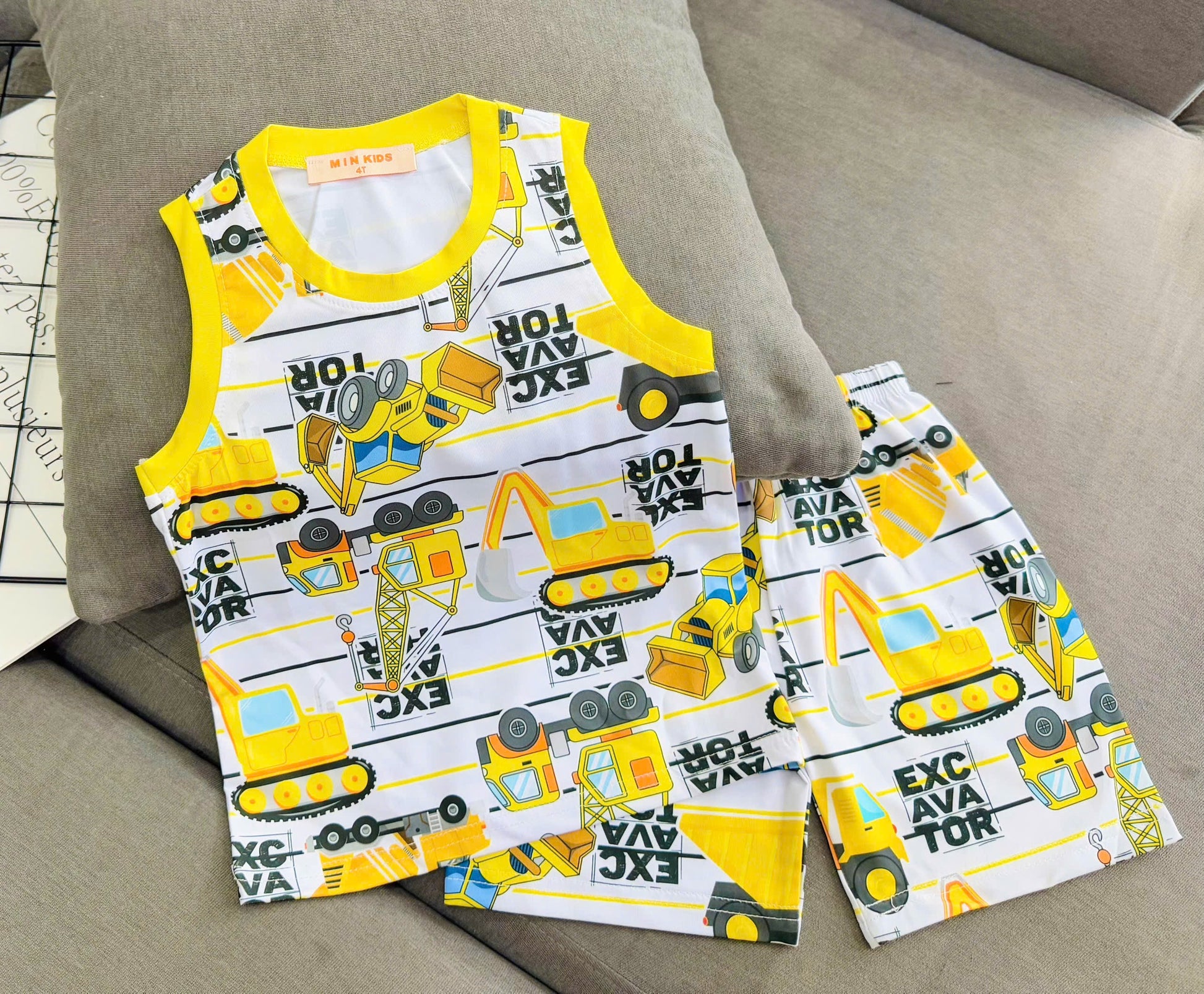 Sleeveless Drifit Boys Play Suit