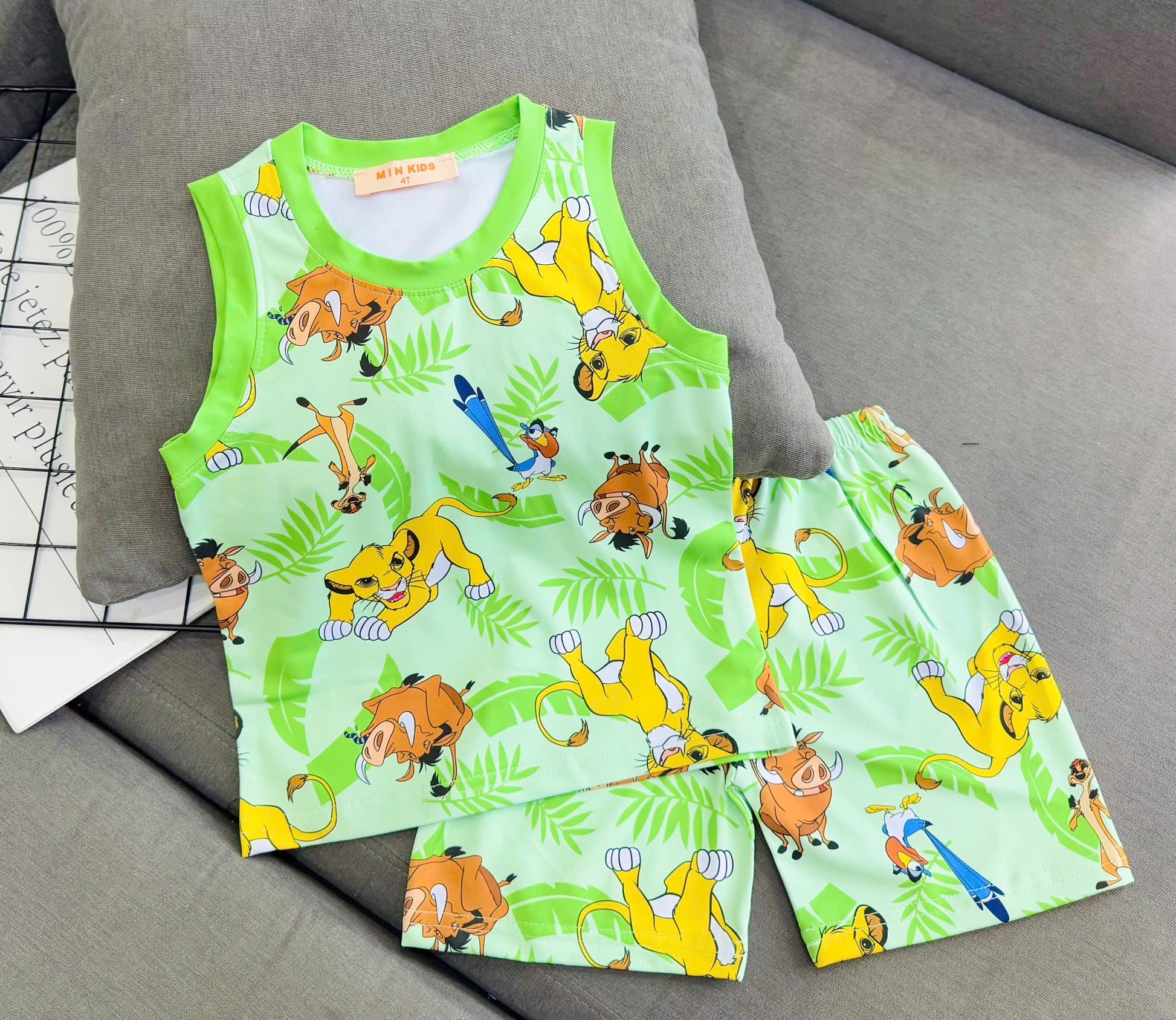 Sleeveless Drifit Boys Play Suit