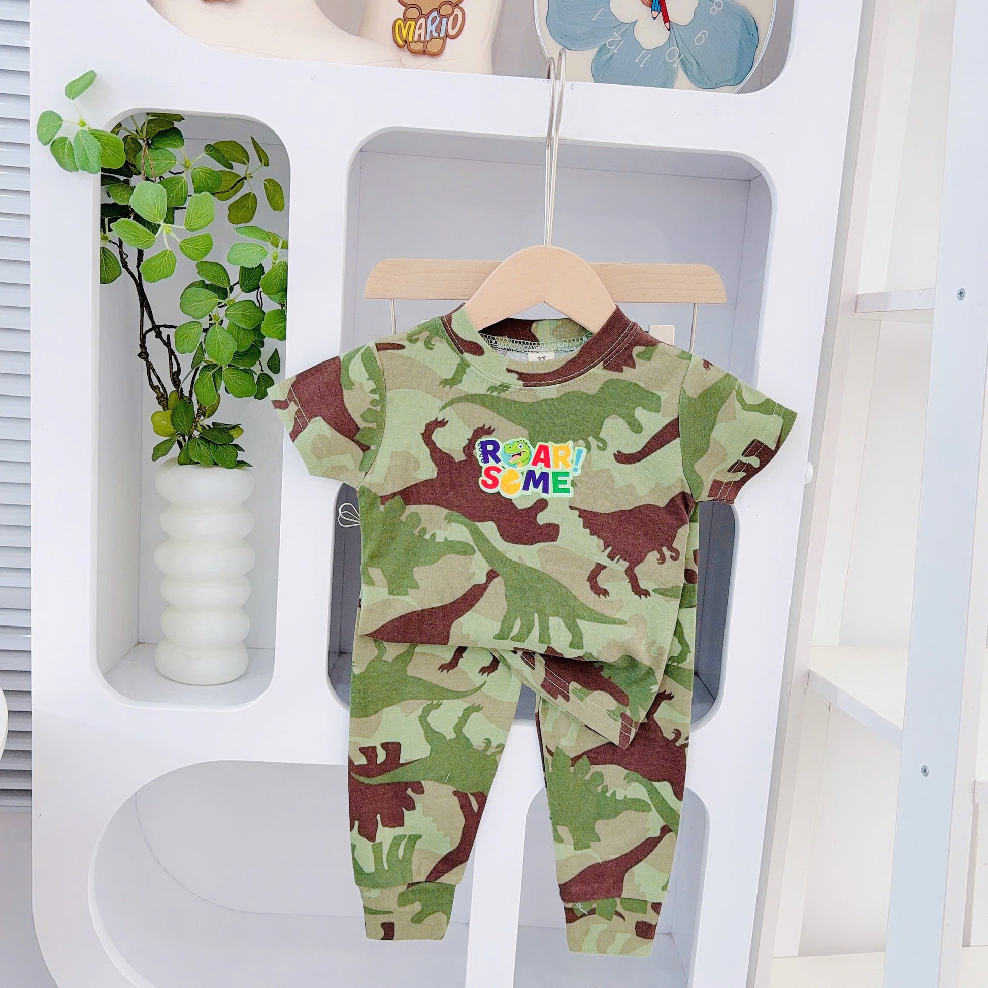 Short Sleeves Pyjamas With Embroidery