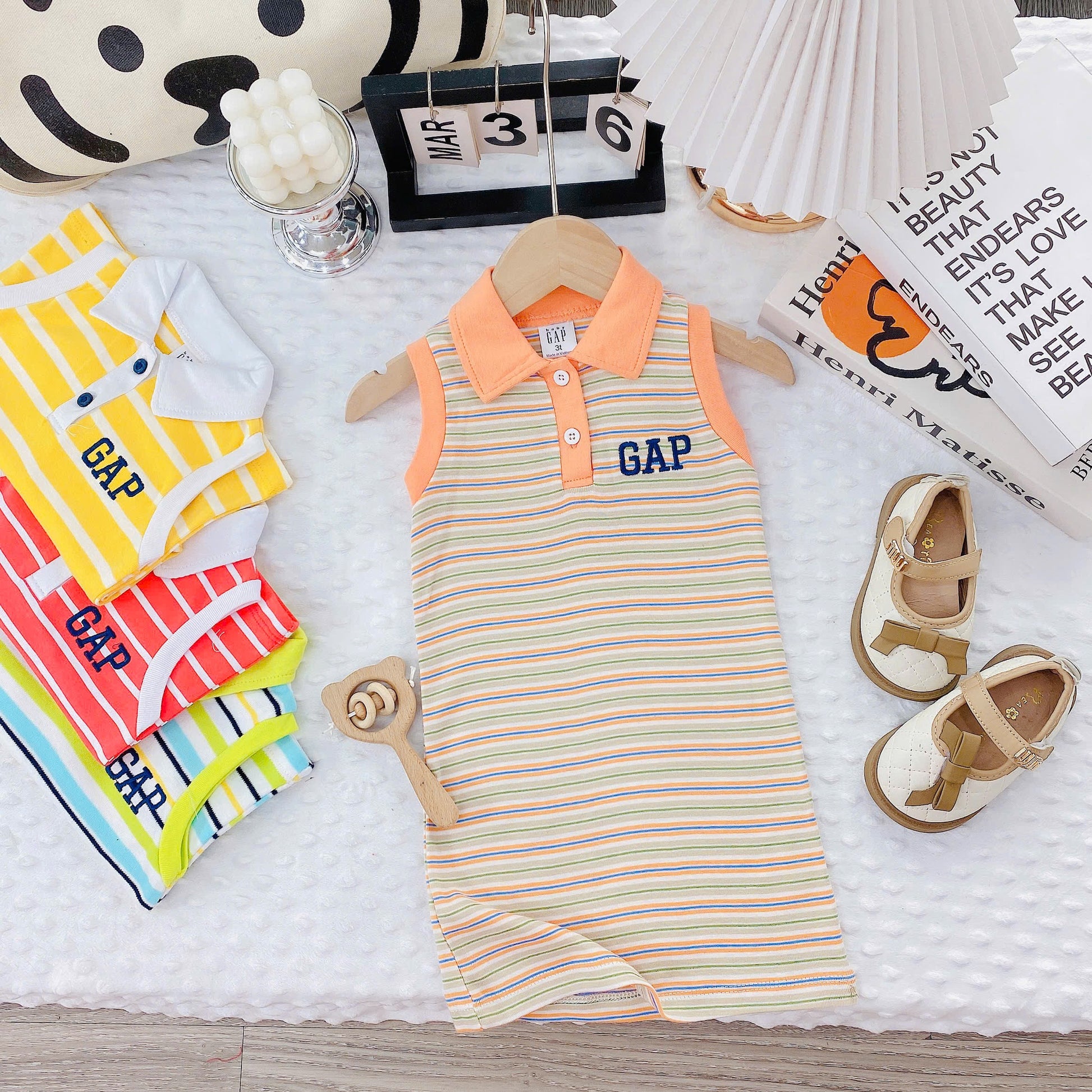 Sleeveless Stripe Tshirt Dress