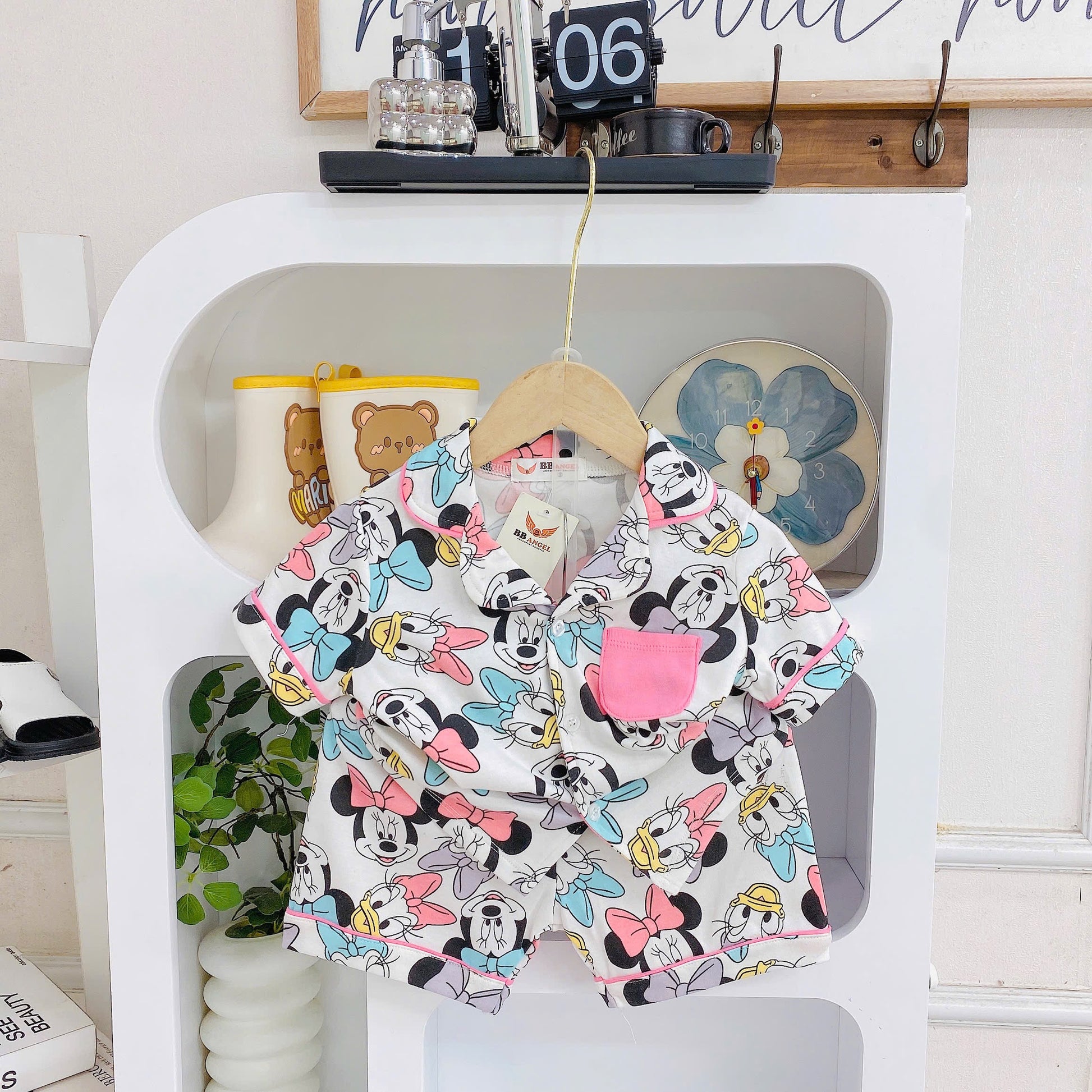 Buttondown Pizama with Shorts II